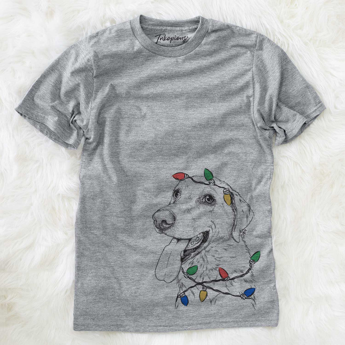 Christmas Lights Purl the British Lab - Unisex Crewneck