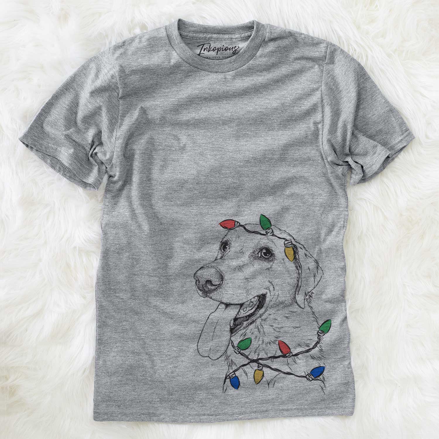 Christmas Lights Purl the British Lab - Unisex Crewneck