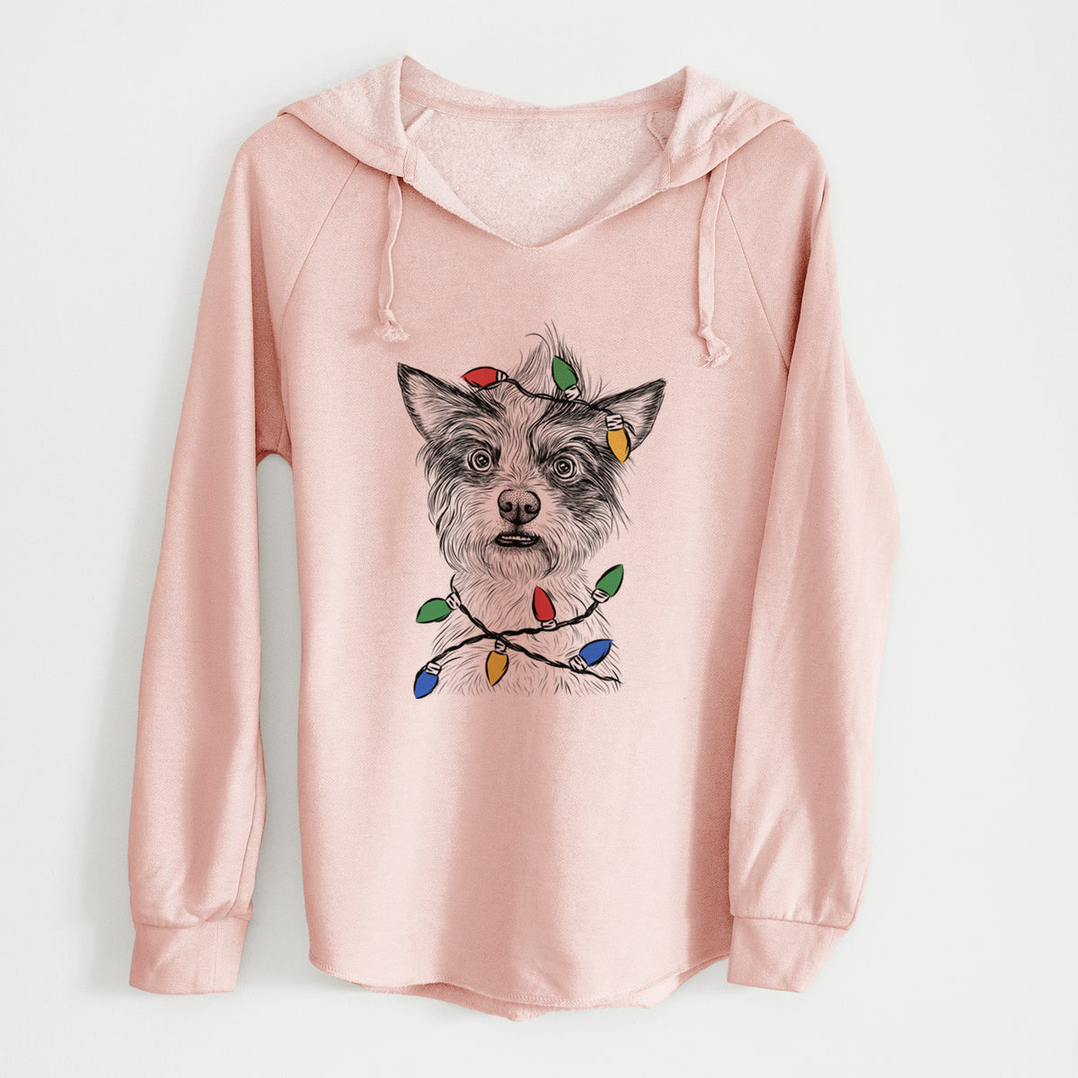 Christmas Lights Quigley the Mixed Breed - Cali Wave Hooded Sweatshirt
