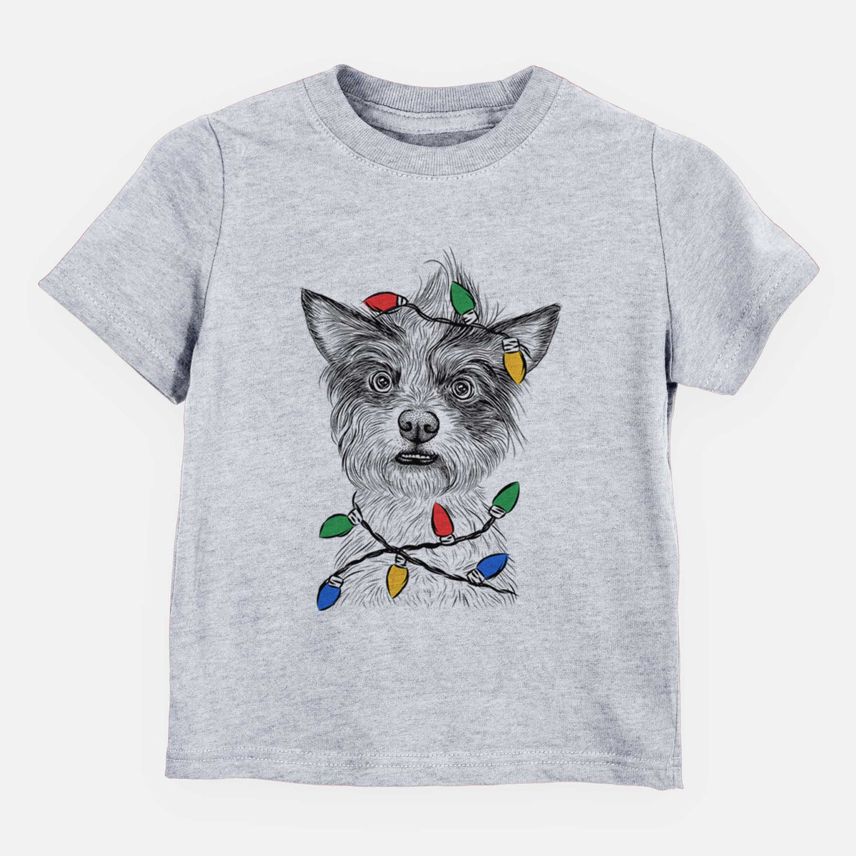 Christmas Lights Quigley the Mixed Breed - Kids/Youth/Toddler Shirt