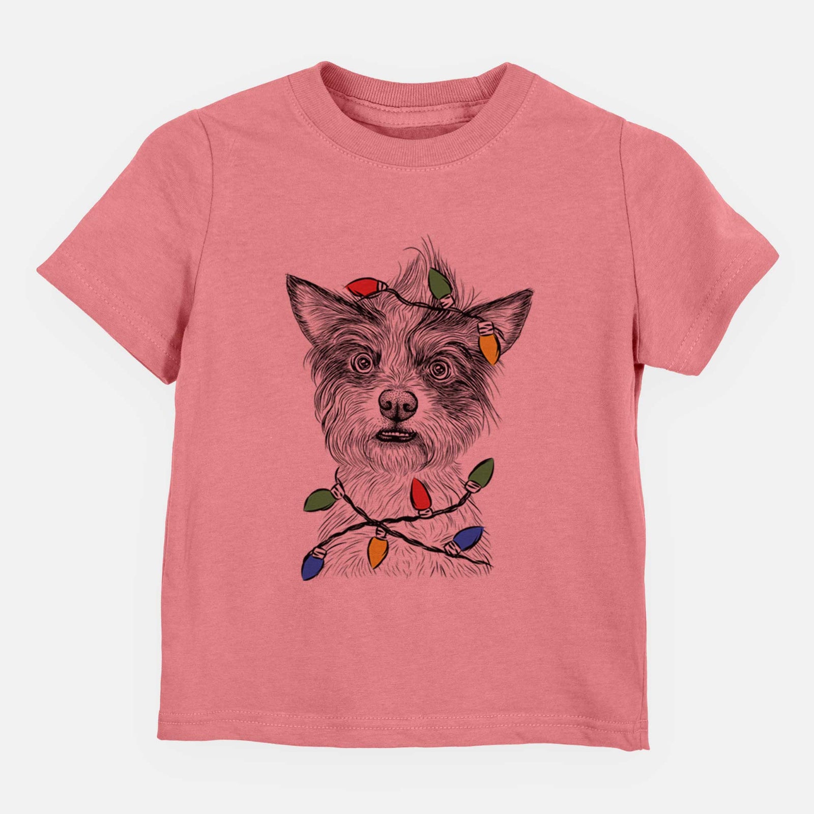 Christmas Lights Quigley the Mixed Breed - Kids/Youth/Toddler Shirt