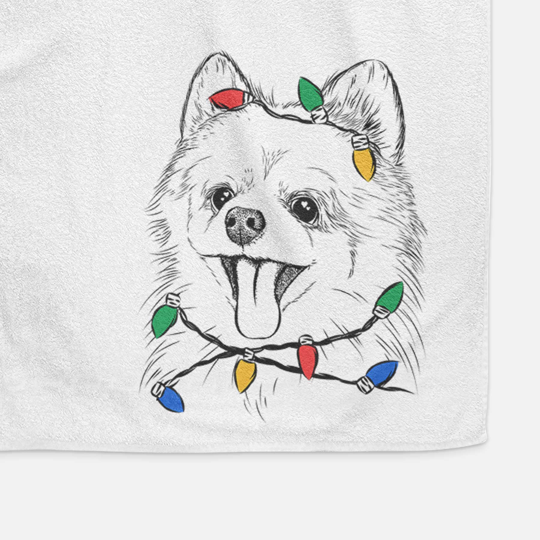 Quinn the Pomeranian Decorative Hand Towel