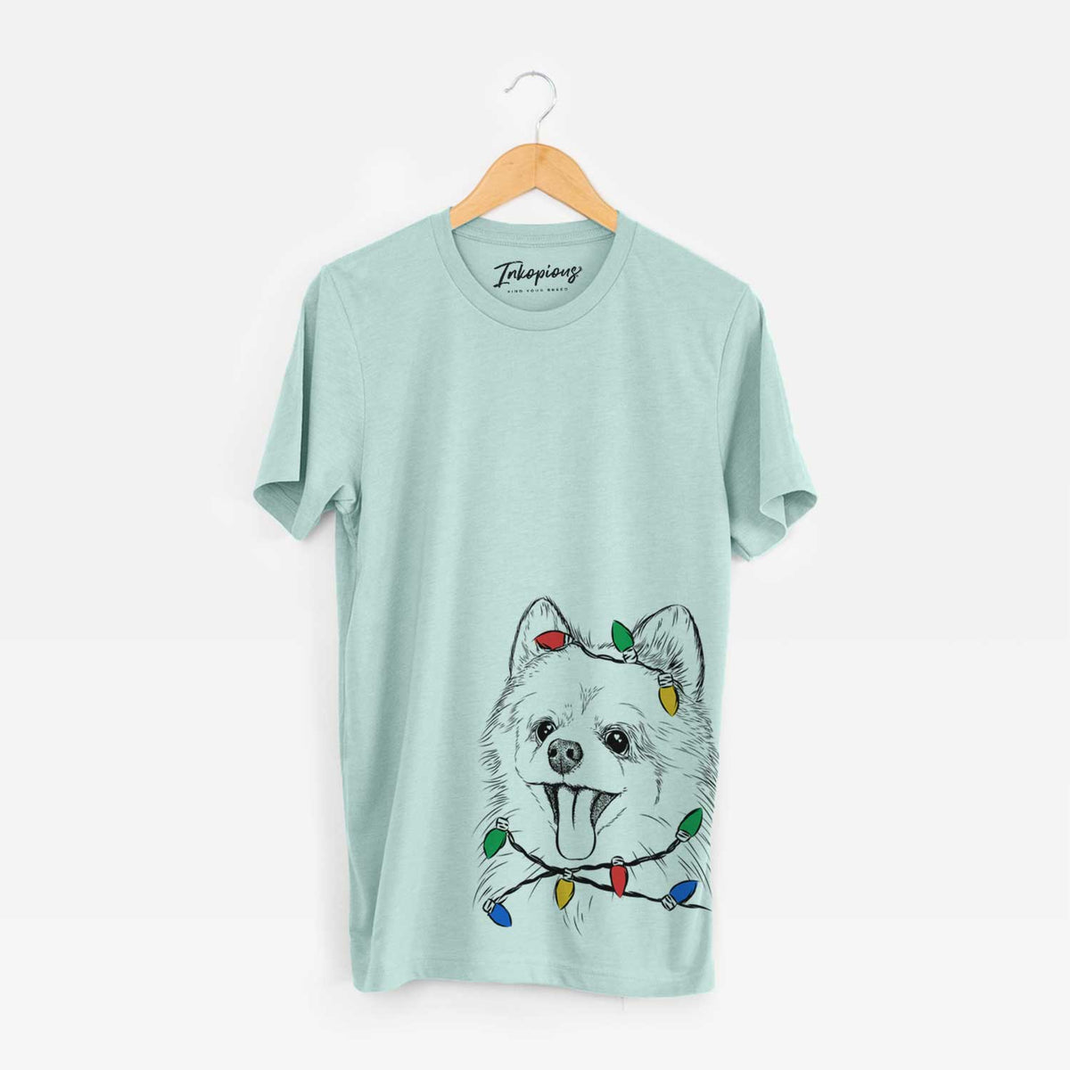 Christmas Lights Quinn the Pomeranian - Unisex Crewneck