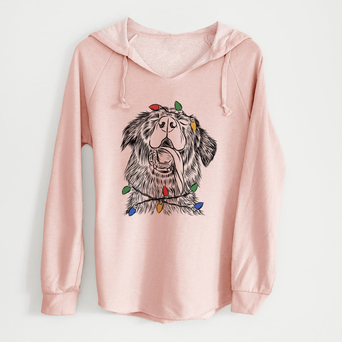 Christmas Lights Quint the Mixed Breed - Cali Wave Hooded Sweatshirt