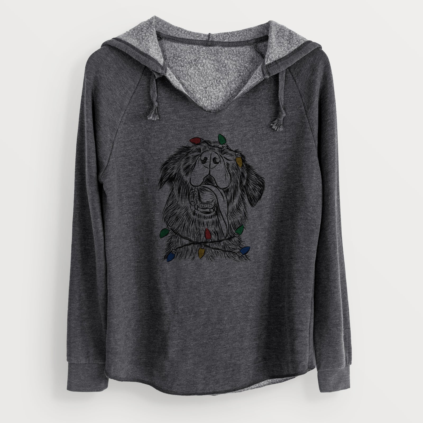 Christmas Lights Quint the Mixed Breed - Cali Wave Hooded Sweatshirt