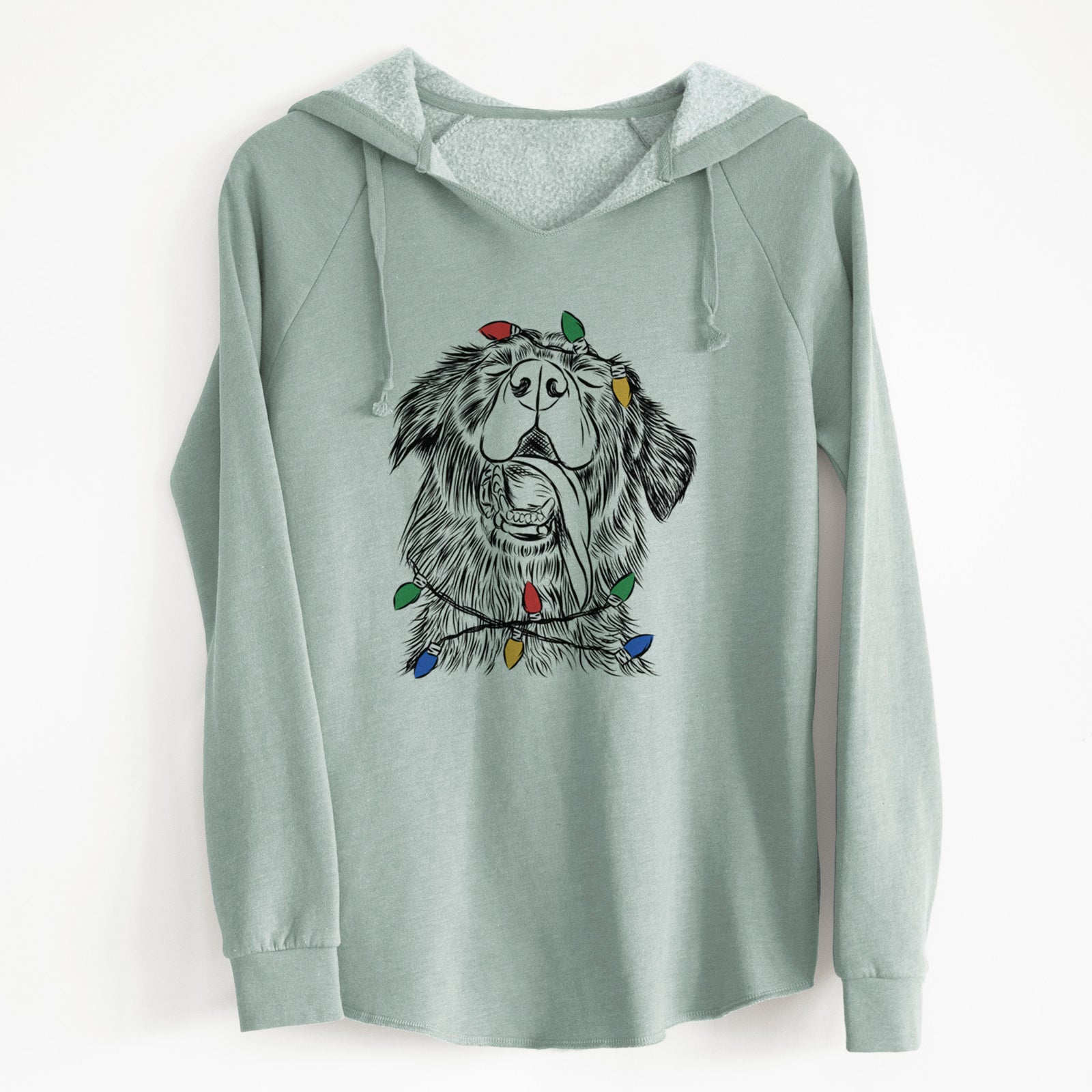 Christmas Lights Quint the Mixed Breed - Cali Wave Hooded Sweatshirt