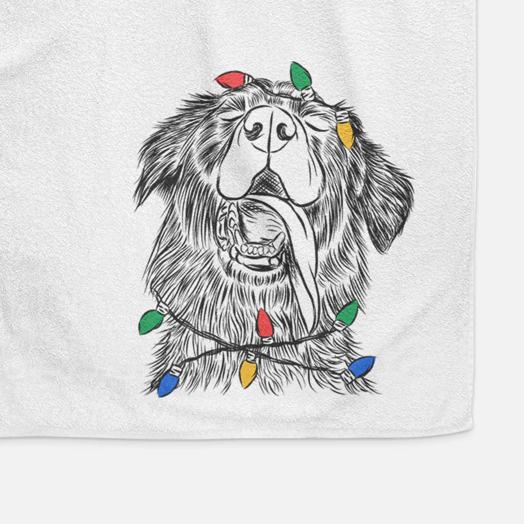 Quint the Mixed Breed Decorative Hand Towel