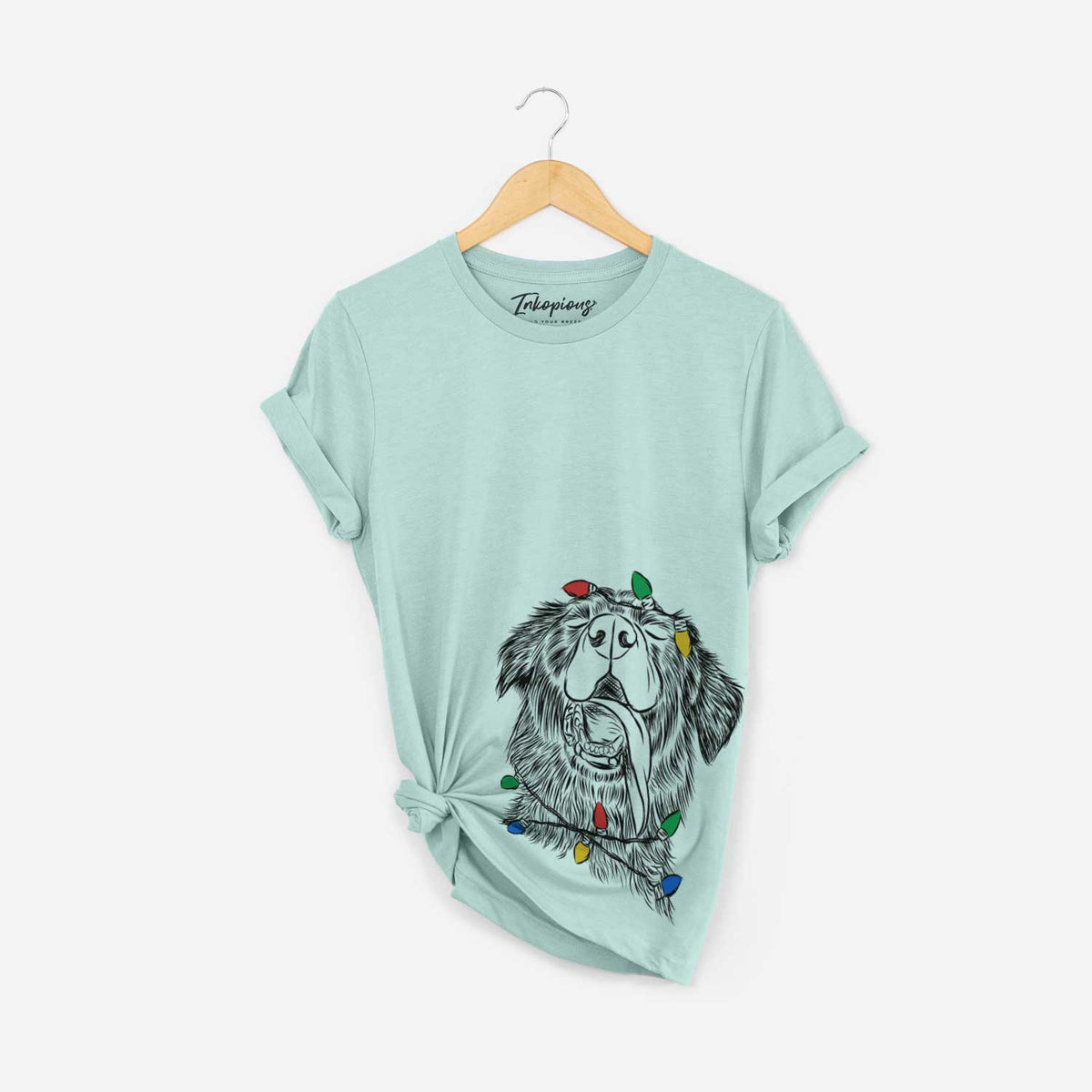 Christmas Lights Quint the Mixed Breed - Unisex Crewneck