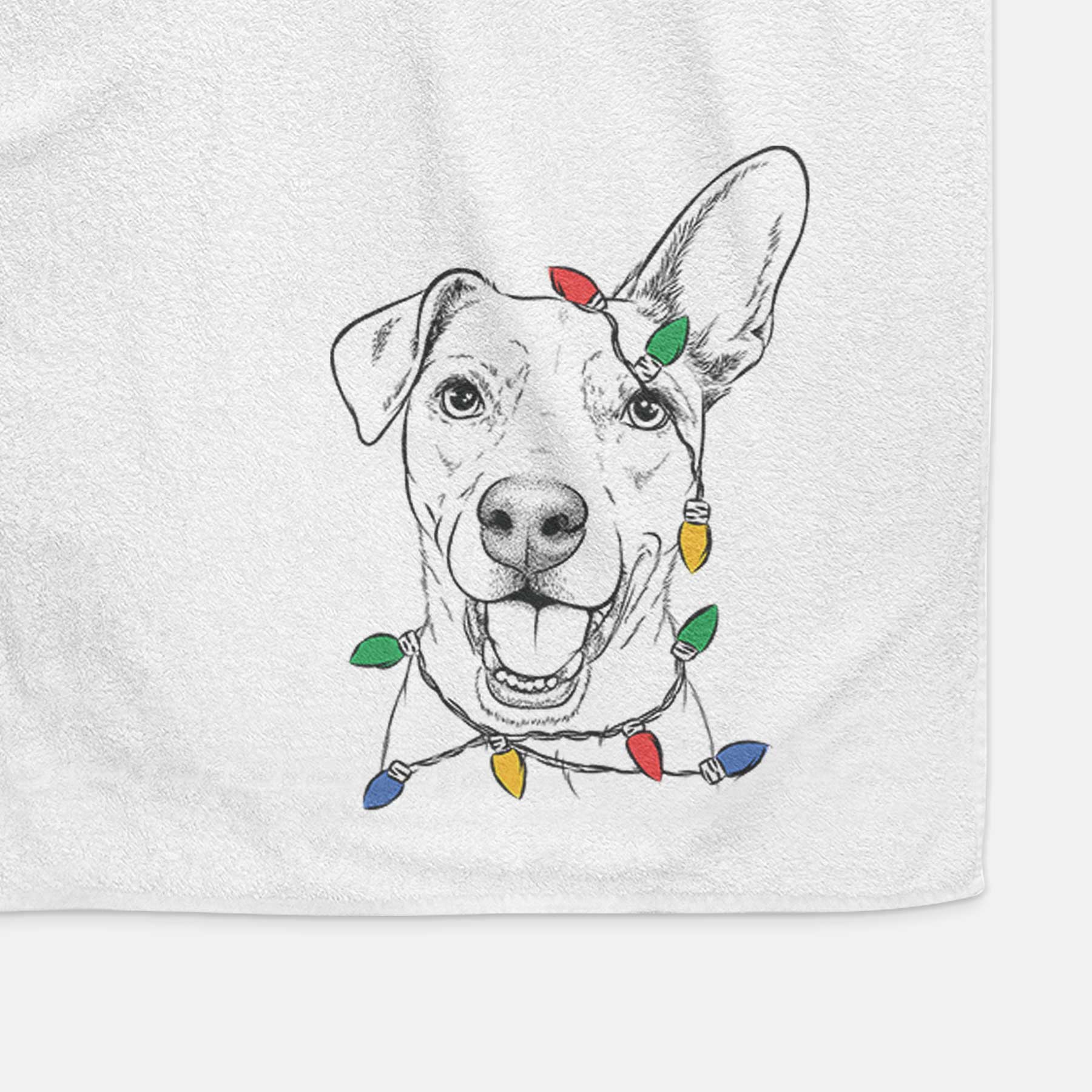 Radar the Pitbull Mix Decorative Hand Towel