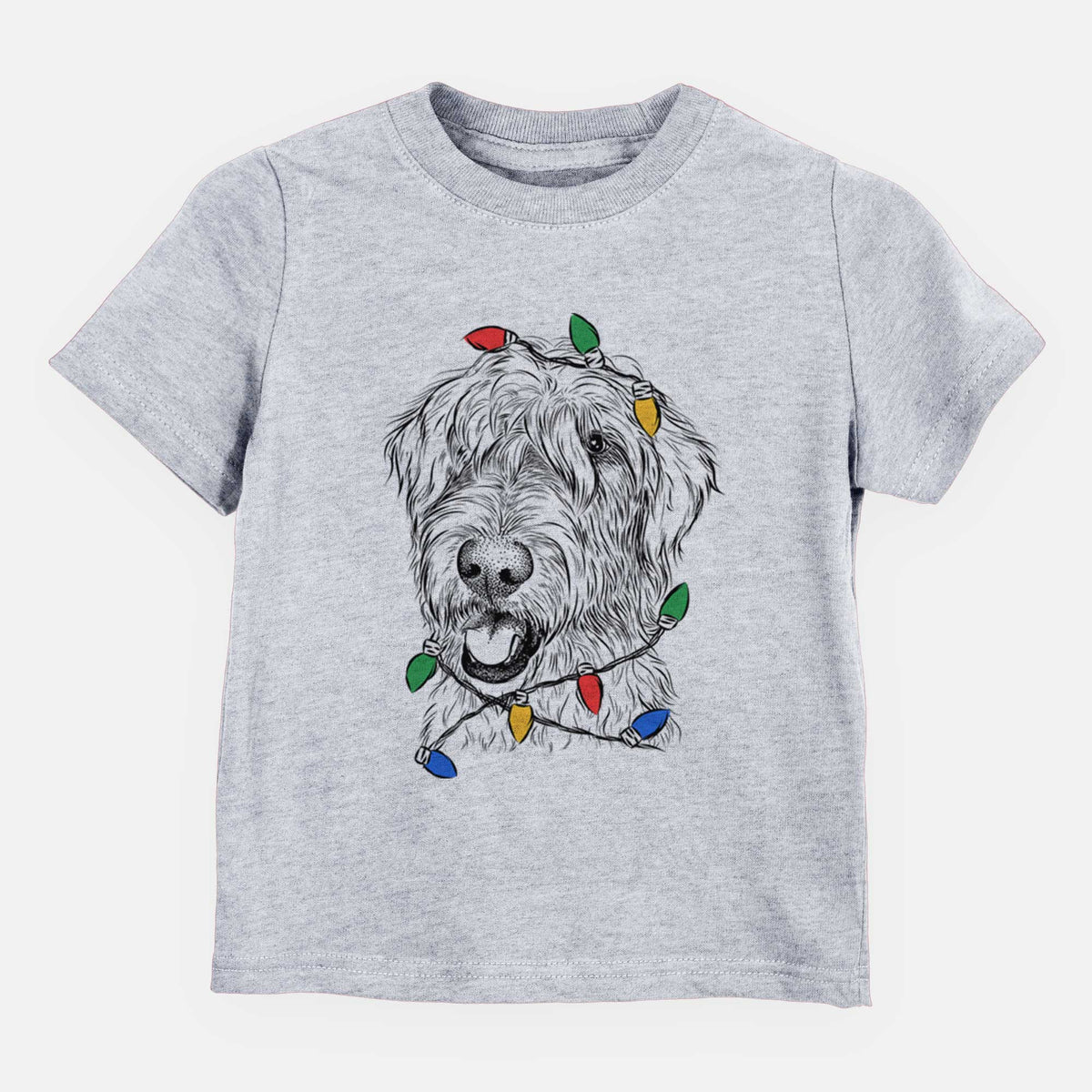 Christmas Lights Ragnar the Irish Wolfhound - Kids/Youth/Toddler Shirt