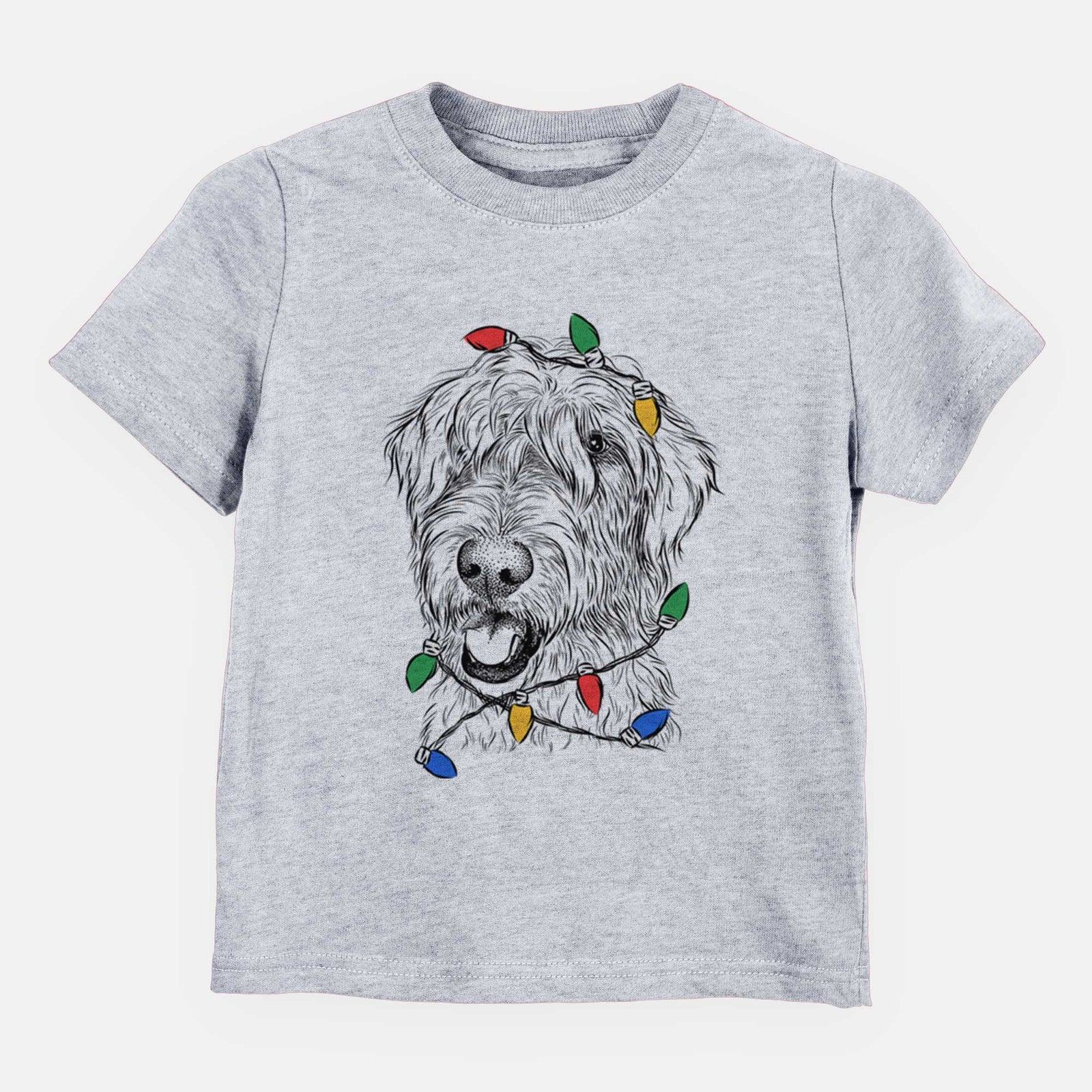 Christmas Lights Ragnar the Irish Wolfhound - Kids/Youth/Toddler Shirt