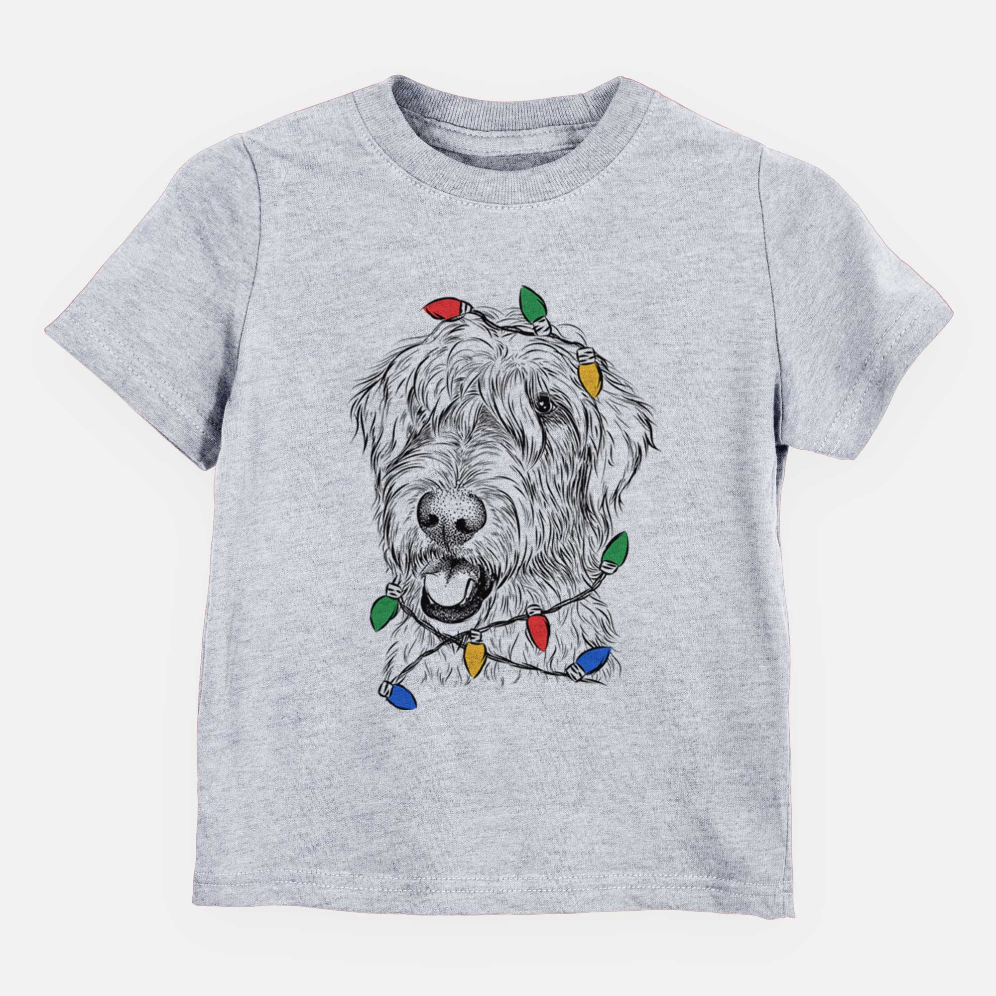 Christmas Lights Ragnar the Irish Wolfhound - Kids/Youth/Toddler Shirt