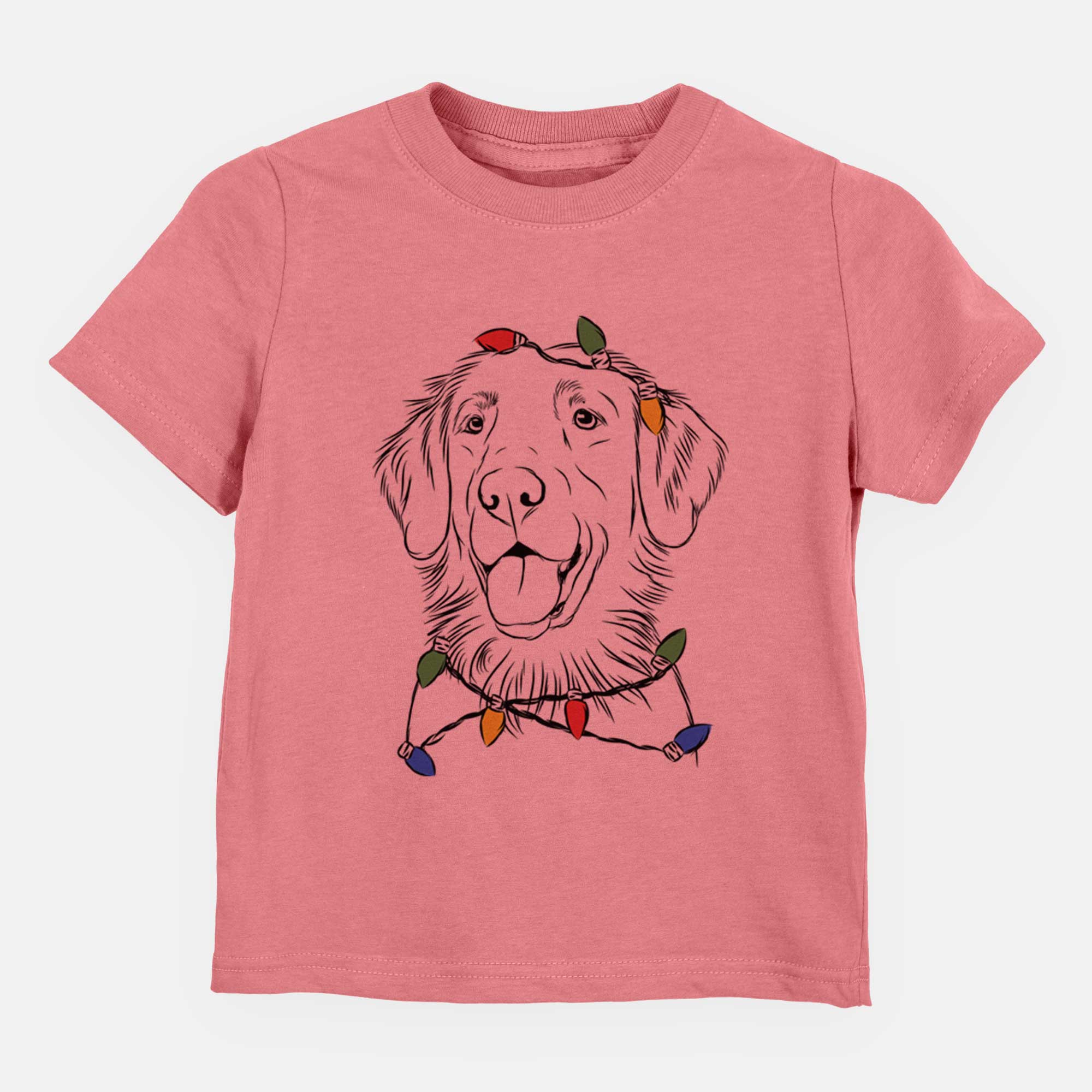 Christmas Lights Raisin the Flat Coated Retriever - Kids/Youth/Toddler Shirt