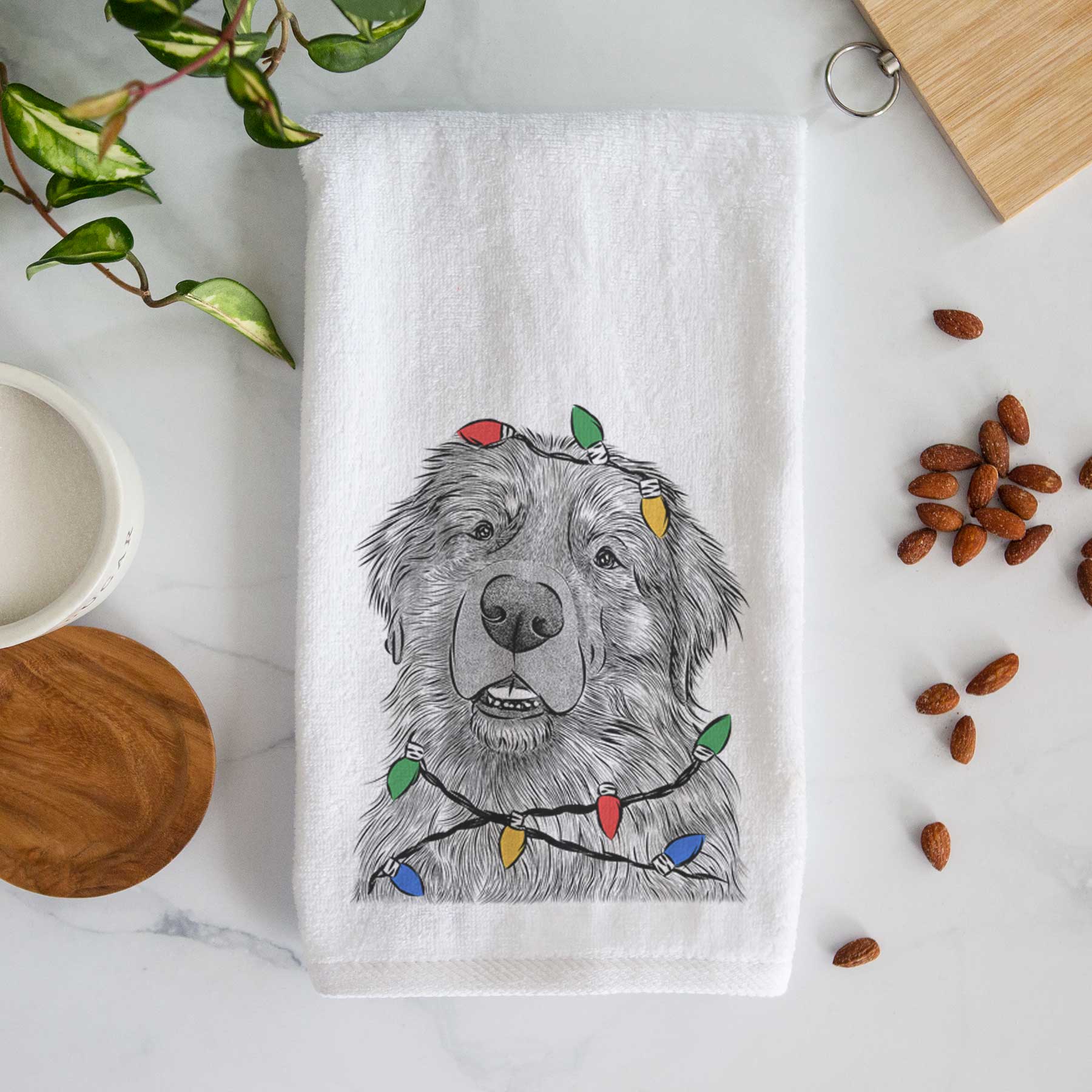 Ralph the Leonberger Decorative Hand Towel