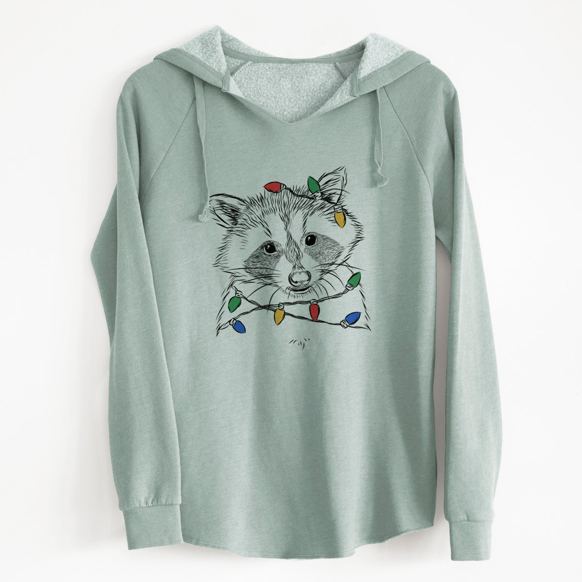 Christmas Lights Randy the Raccoon - Cali Wave Hooded Sweatshirt
