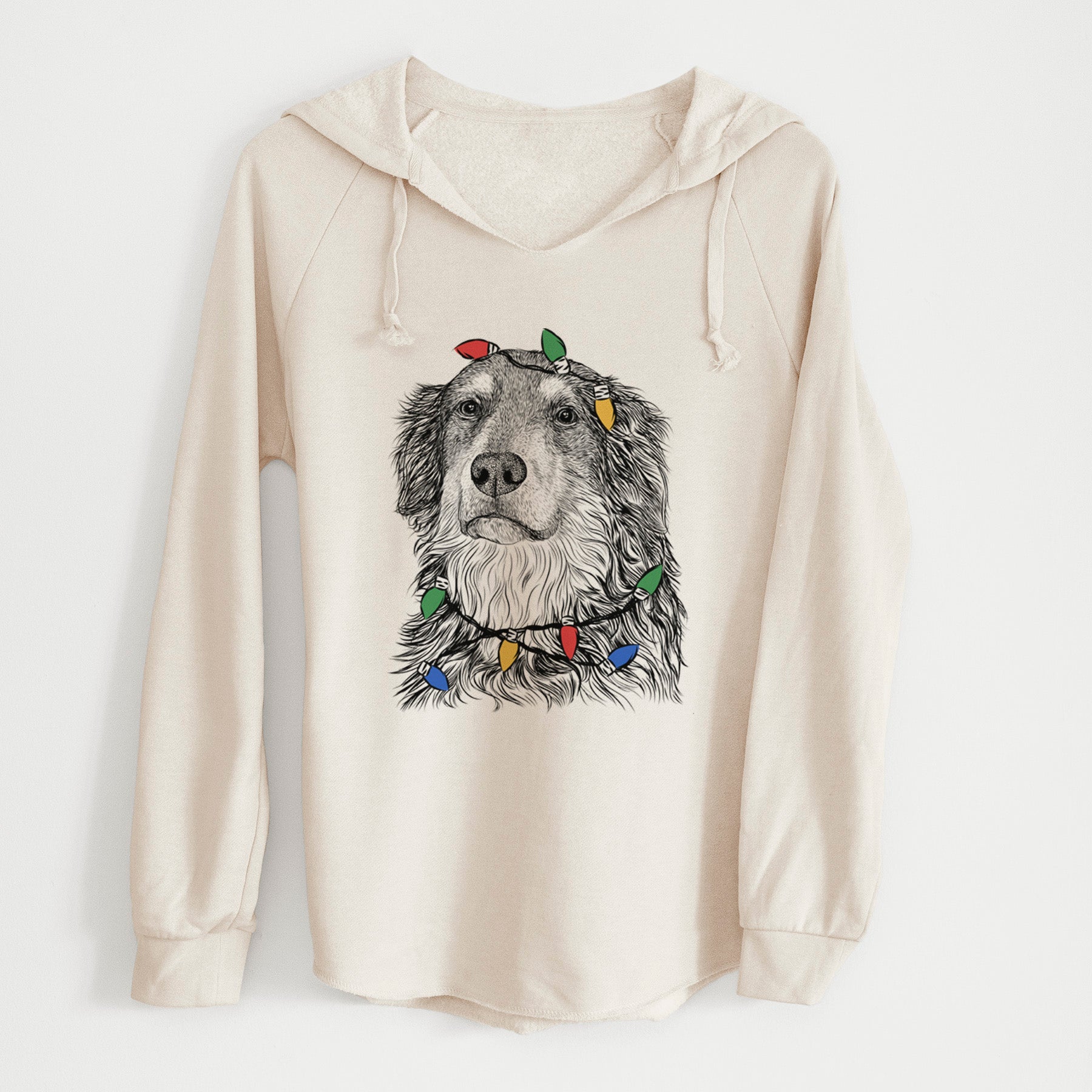 Christmas Lights Ranger the Mixed Breed - Cali Wave Hooded Sweatshirt