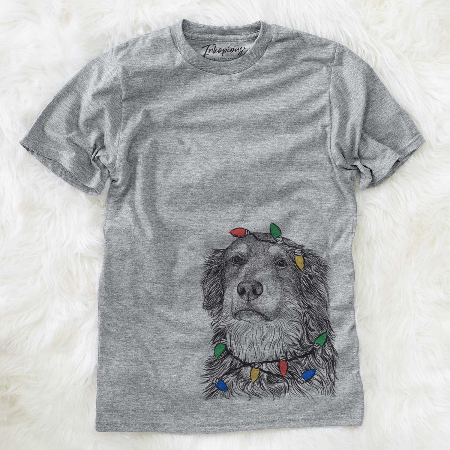 Christmas Lights Ranger the Mixed Breed - Unisex Crewneck