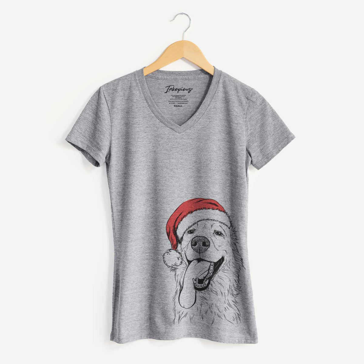 Christmas Lights Ranger the Mixed Breed - Women's V-neck Shirt