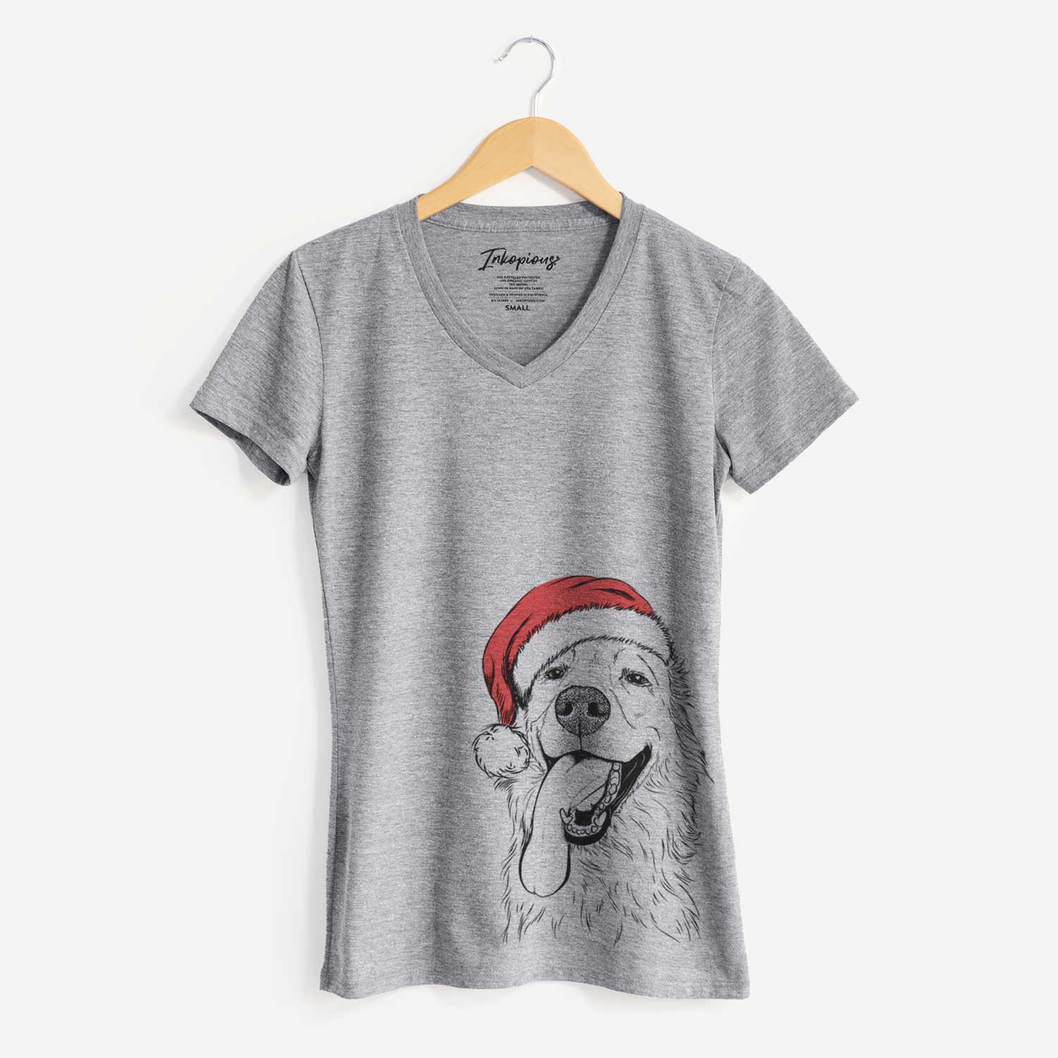 Christmas Lights Ranger the Mixed Breed - Women's V-neck Shirt