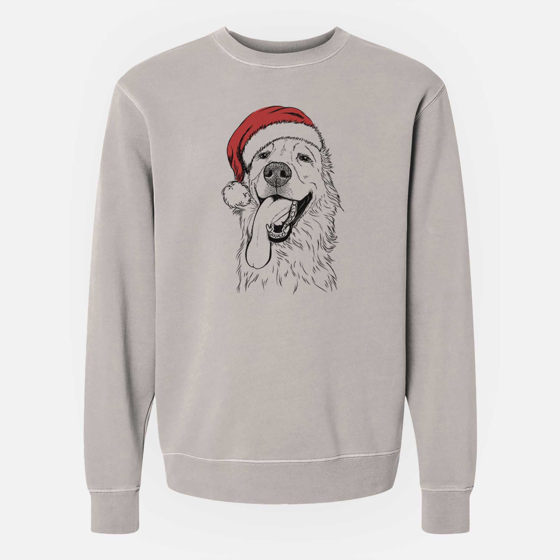 Christmas Lights Ranger the Mixed Breed - Unisex Pigment Dyed Crew Sweatshirt