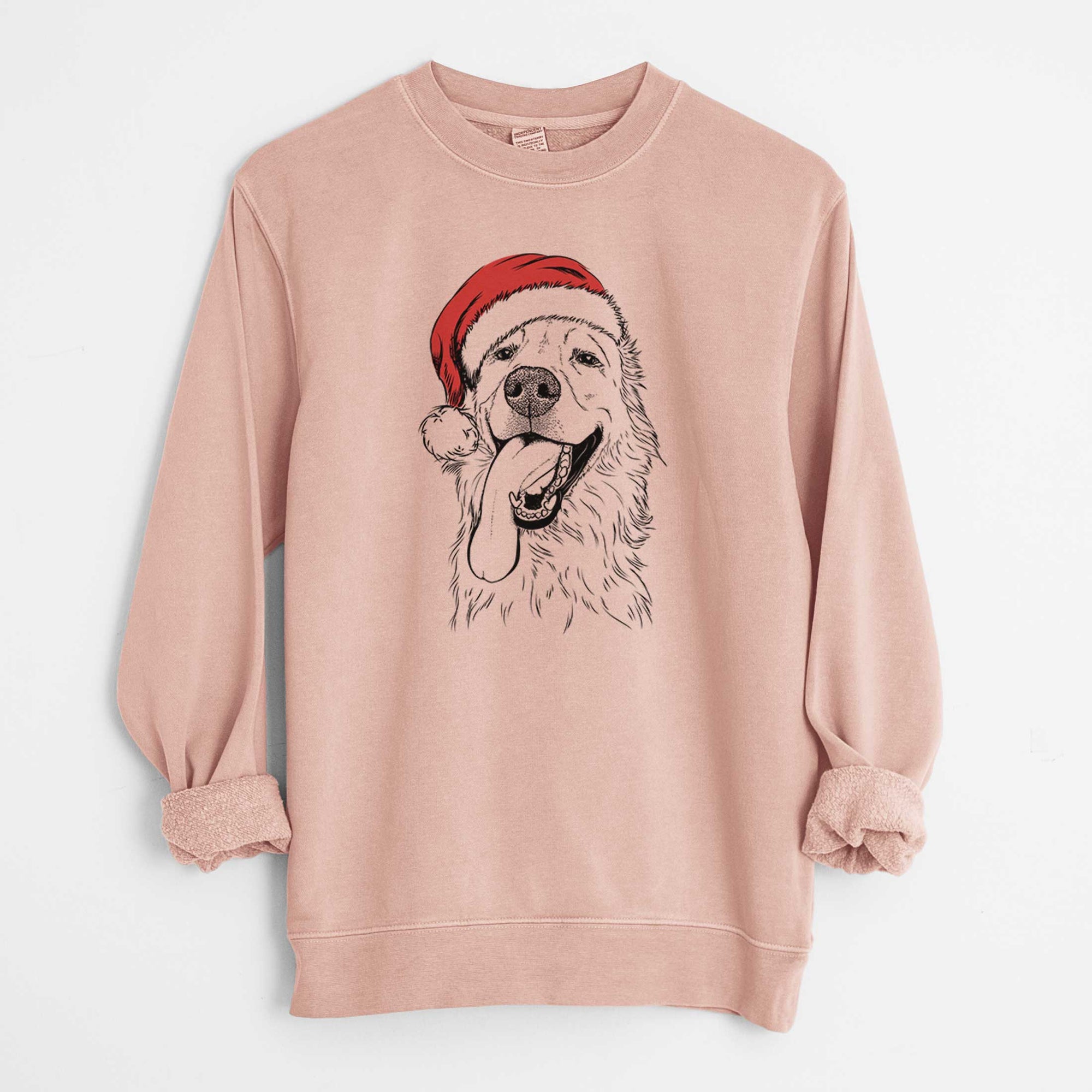 Christmas Lights Ranger the Mixed Breed - Unisex Pigment Dyed Crew Sweatshirt