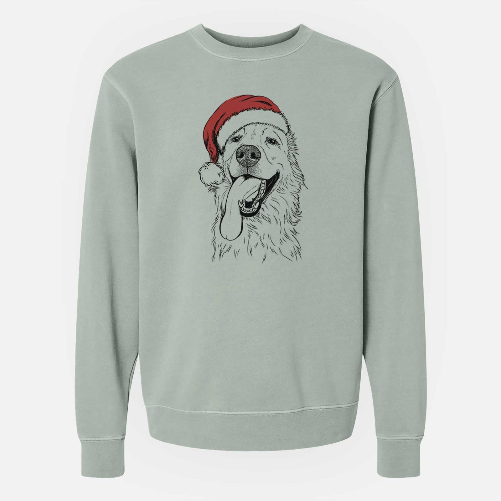 Christmas Lights Ranger the Mixed Breed - Unisex Pigment Dyed Crew Sweatshirt