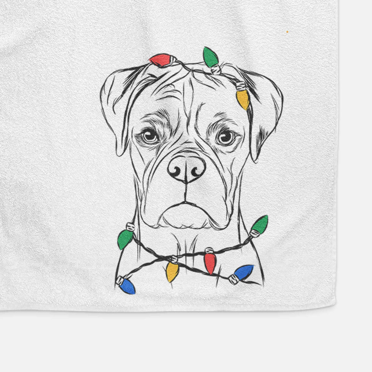 Reese the Boxer Decorative Hand Towel