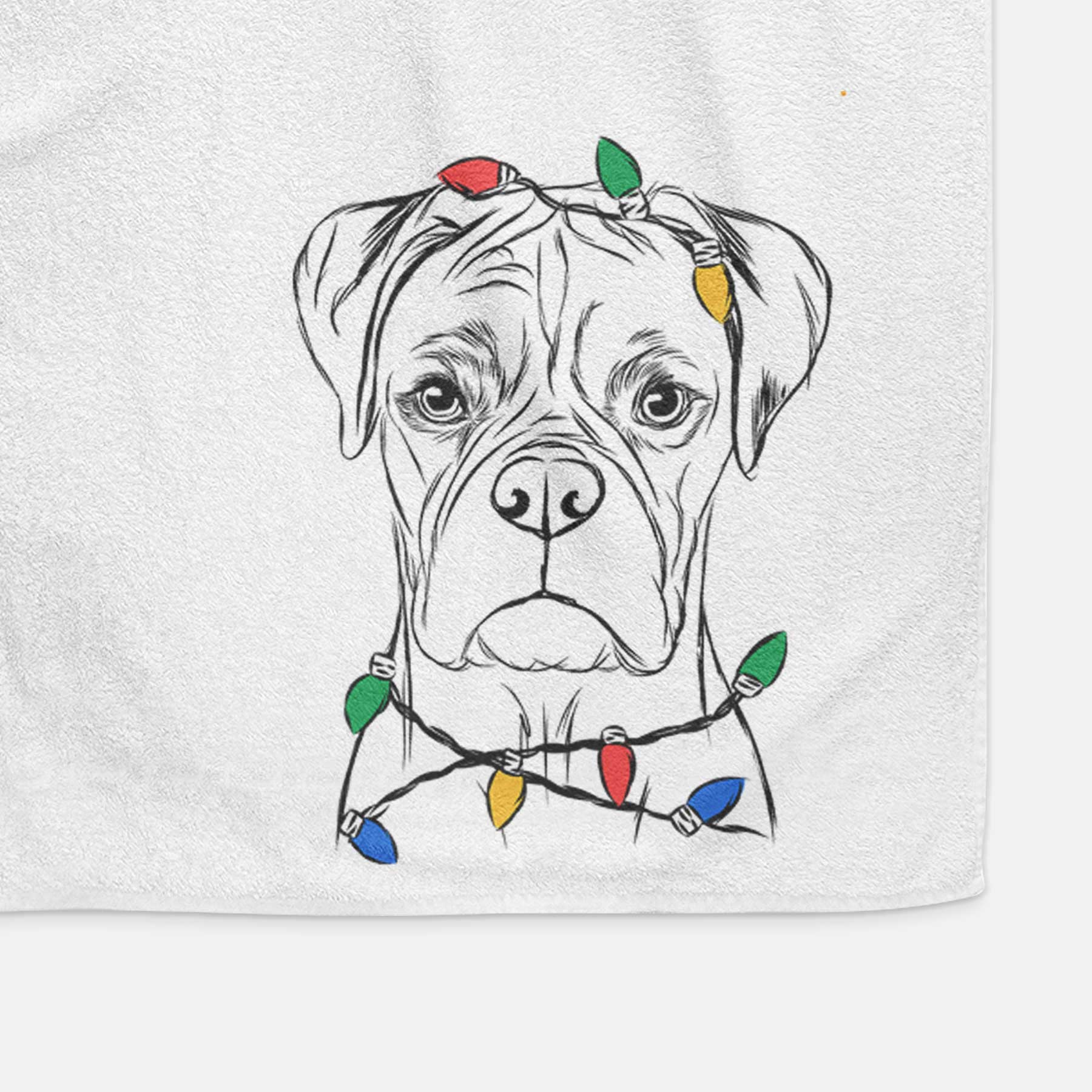 Reese the Boxer Decorative Hand Towel