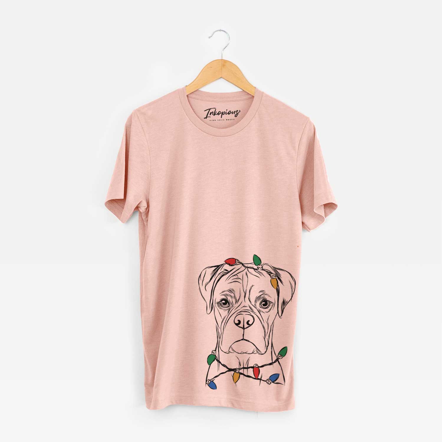 Christmas Lights Reese the Boxer - Unisex Crewneck