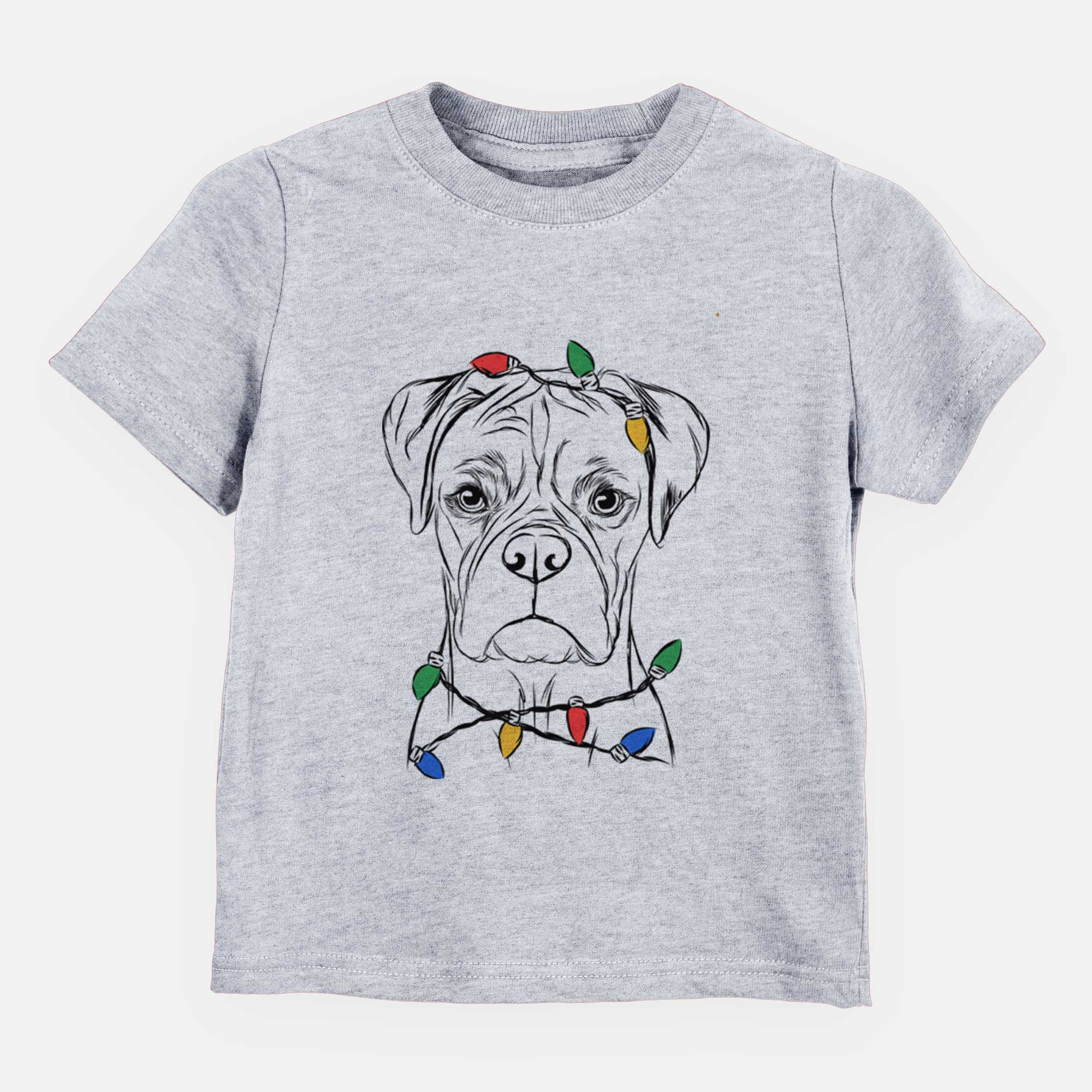 Christmas Lights Reese the Boxer - Kids/Youth/Toddler Shirt