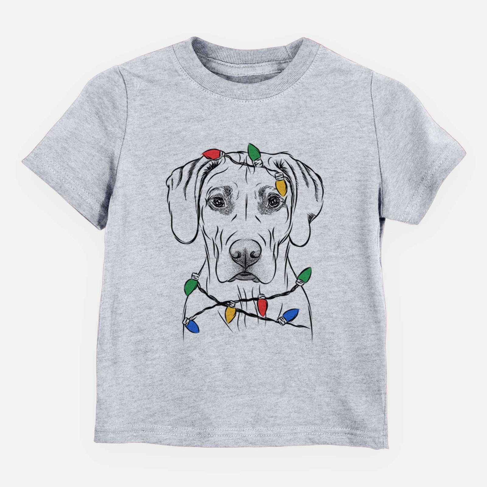 Christmas Lights Reid the Rhodesian Ridgeback - Kids/Youth/Toddler Shirt