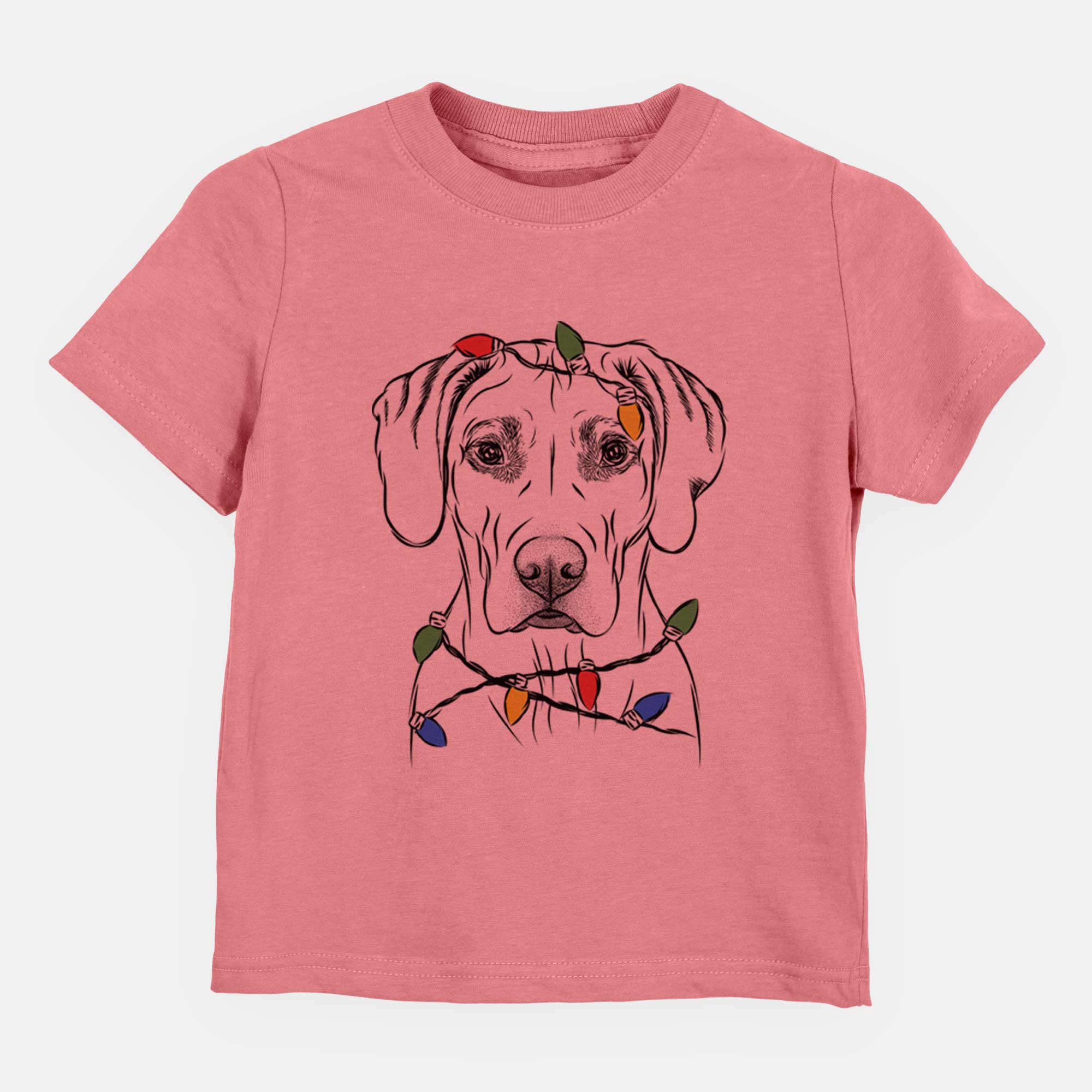 Christmas Lights Reid the Rhodesian Ridgeback - Kids/Youth/Toddler Shirt