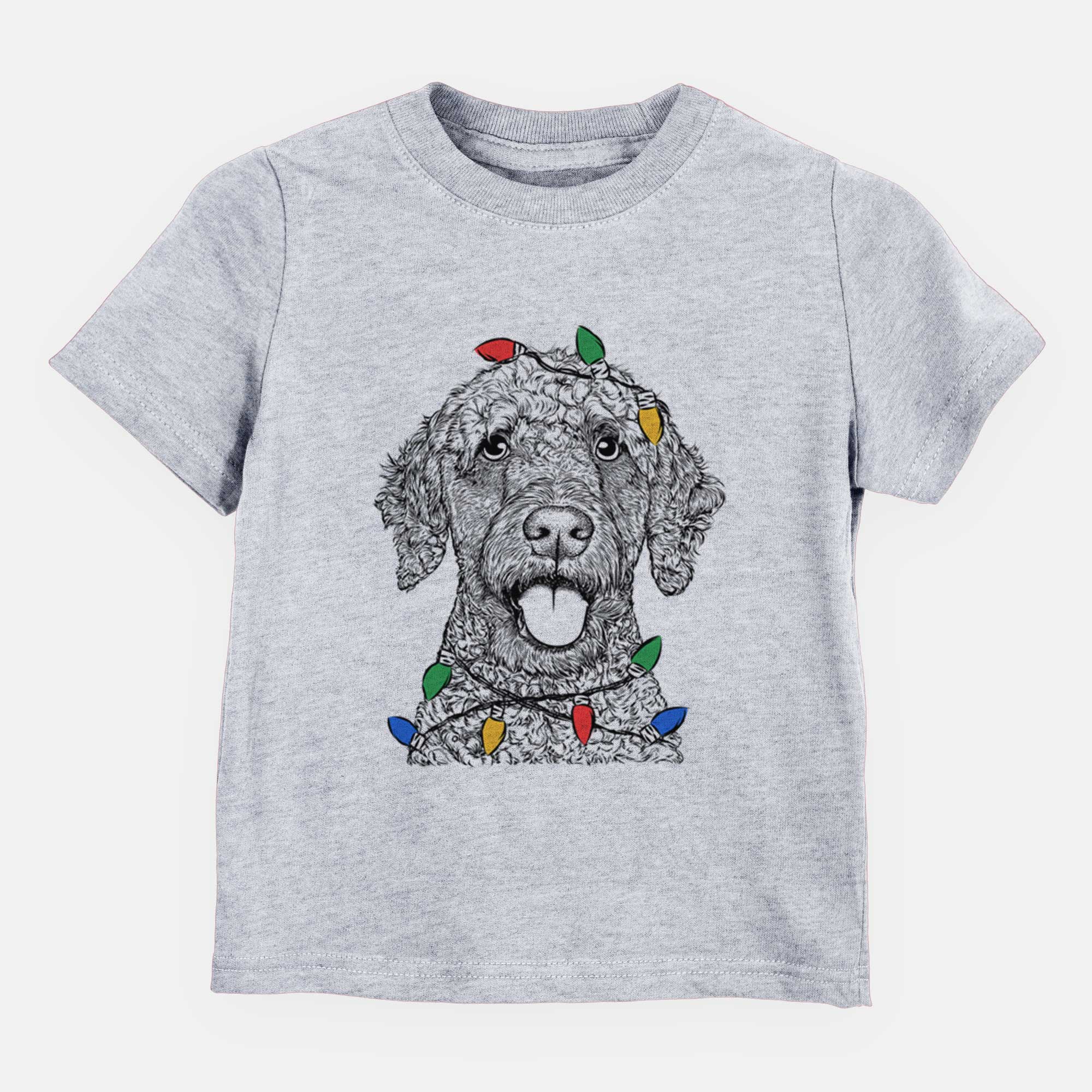 Christmas Lights Reina the Spanish Water Dog - Kids/Youth/Toddler Shirt