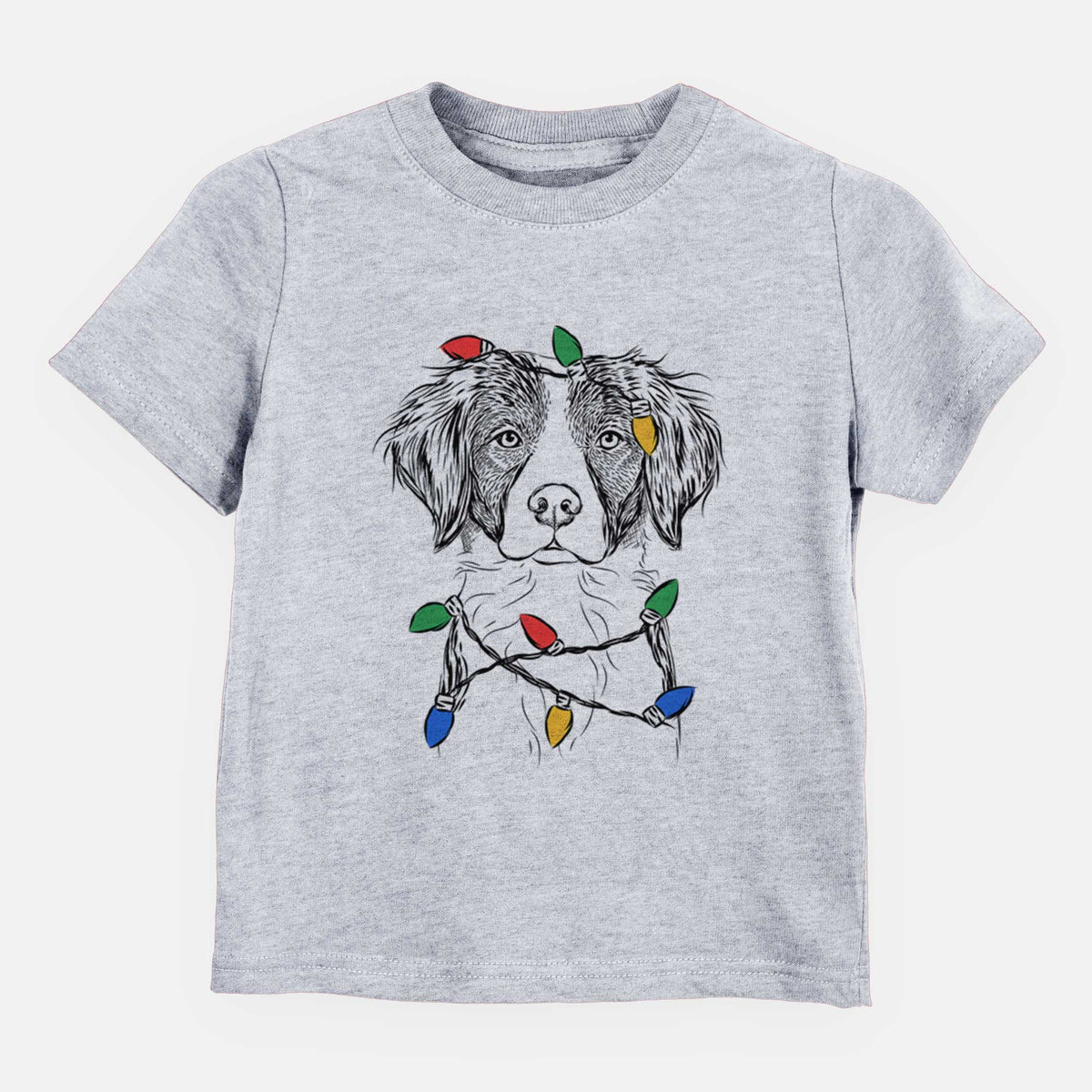 Christmas Lights Remi the Brittany - Kids/Youth/Toddler Shirt