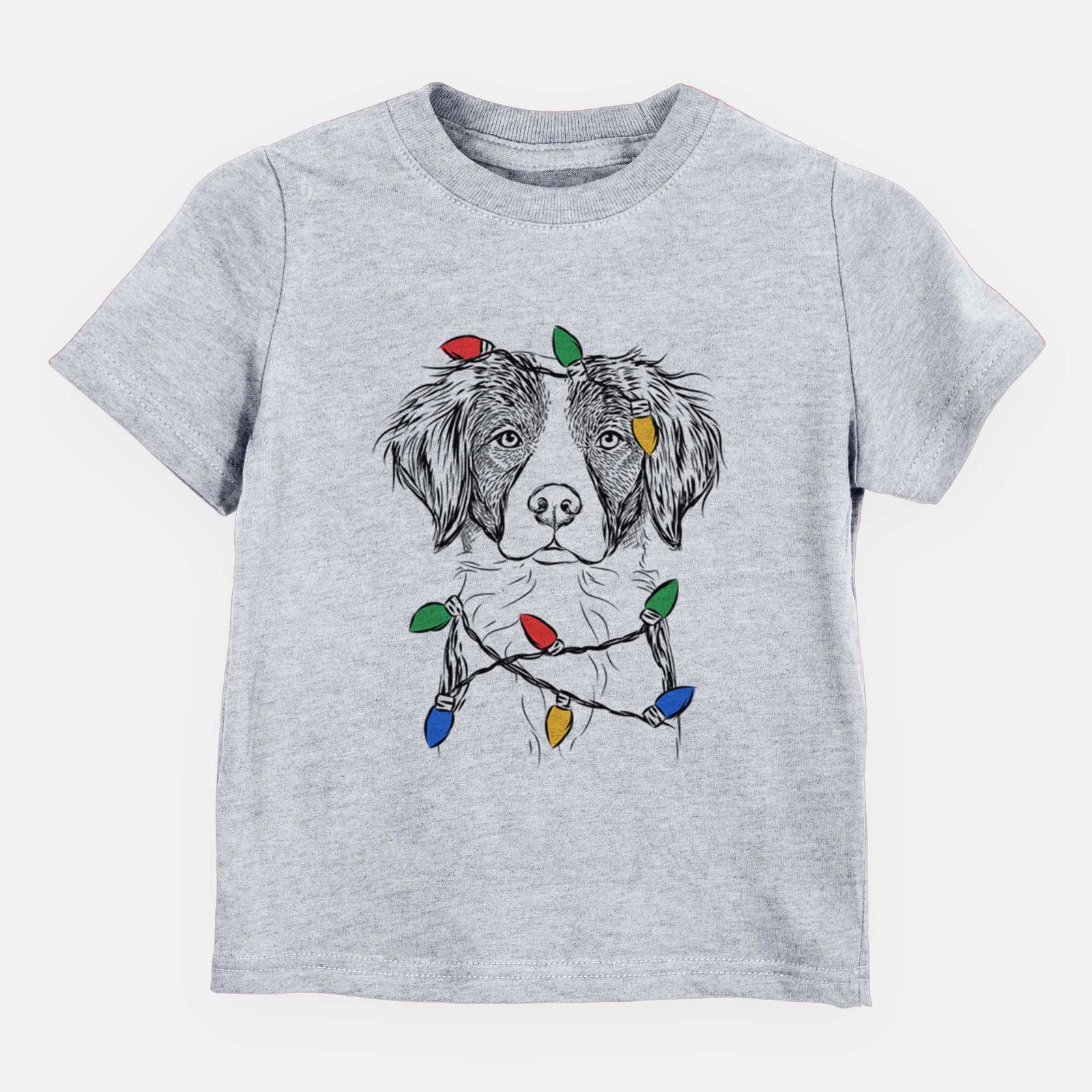 Christmas Lights Remi the Brittany - Kids/Youth/Toddler Shirt