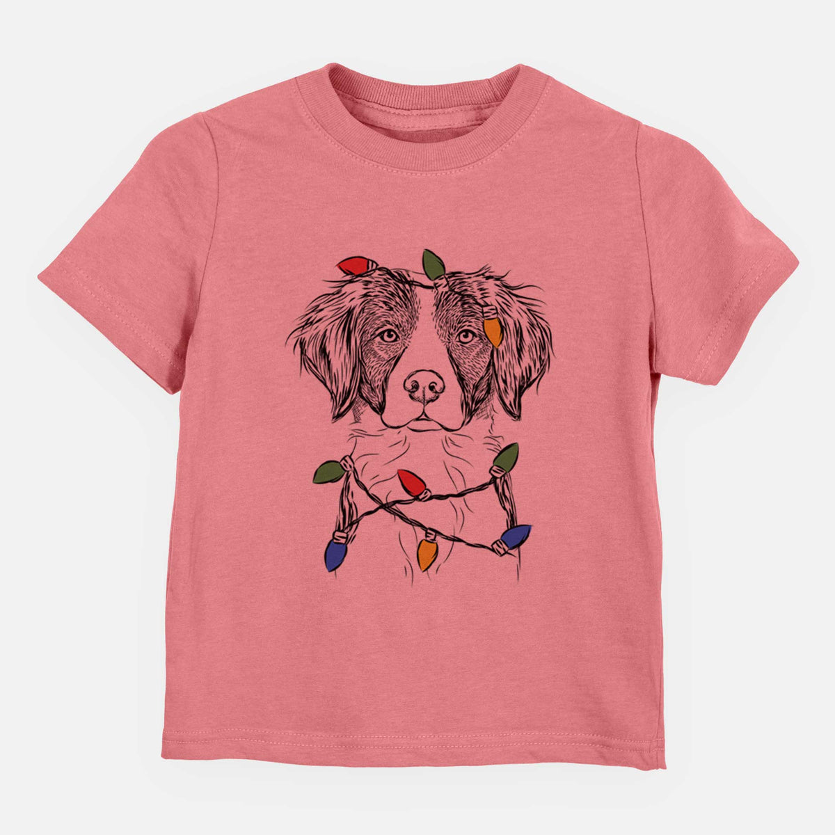 Christmas Lights Remi the Brittany - Kids/Youth/Toddler Shirt