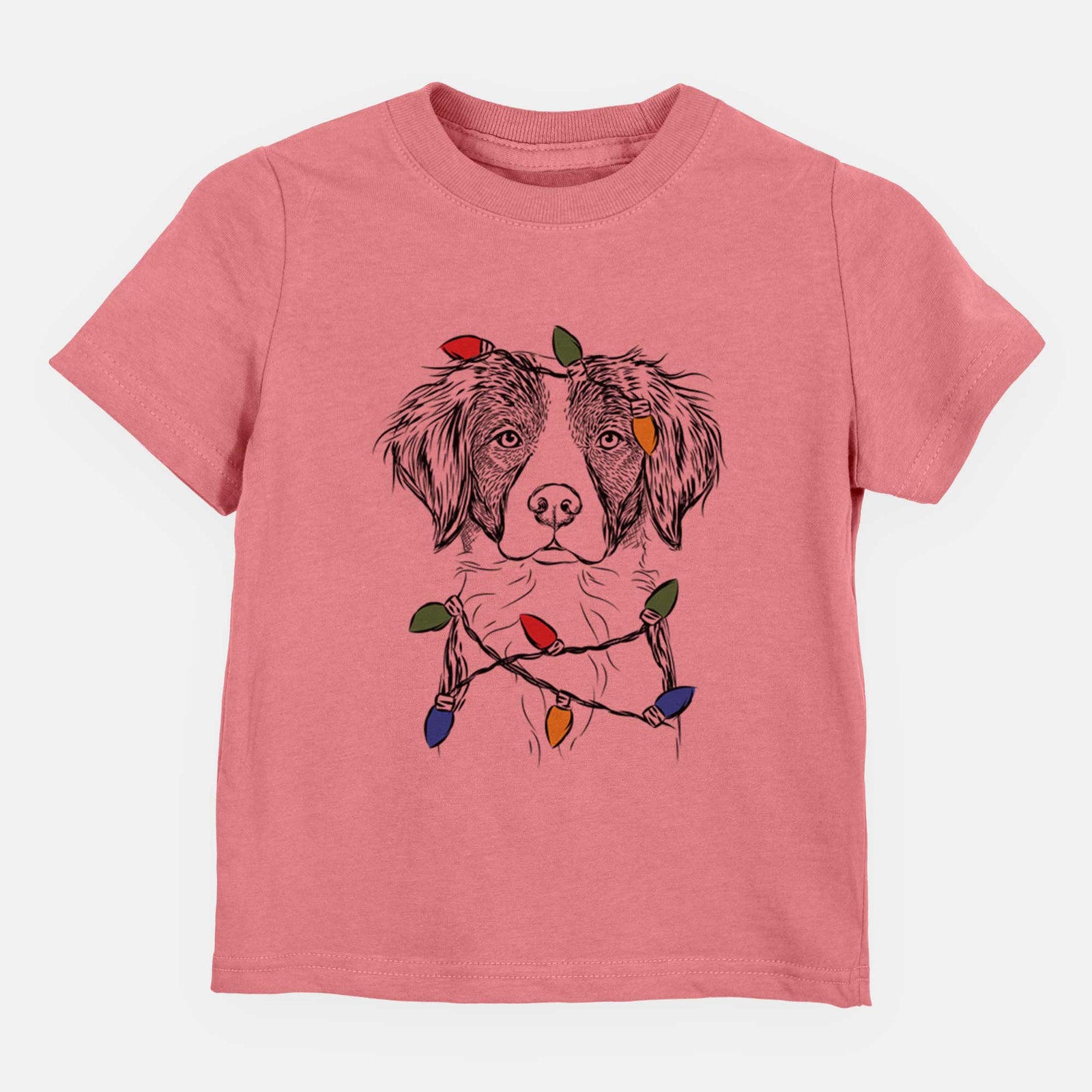 Christmas Lights Remi the Brittany - Kids/Youth/Toddler Shirt
