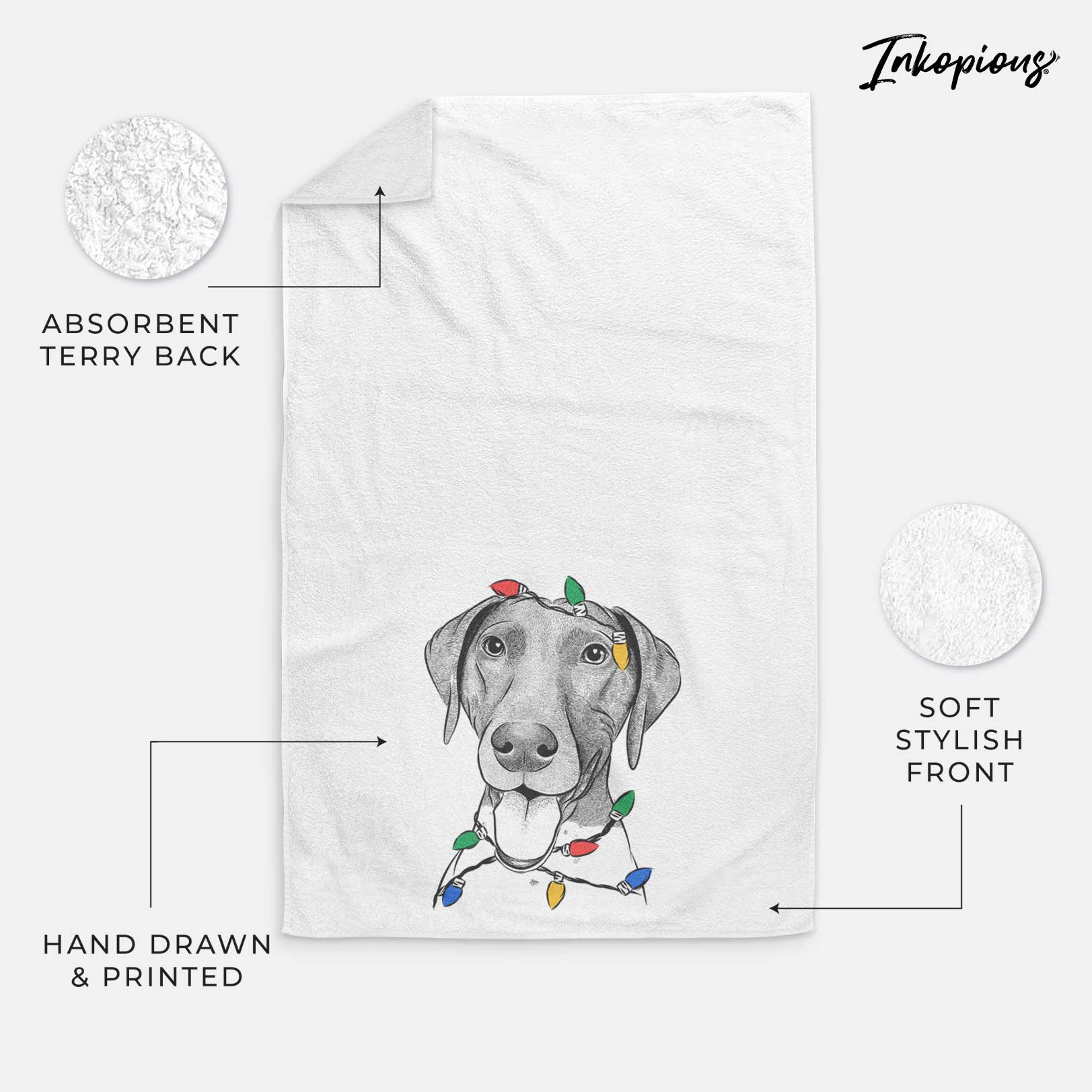 Remi the German Shorthaired Pointer Decorative Hand Towel