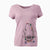 Christmas Lights Remington the Bedlington Terrier - Women's V-neck Shirt