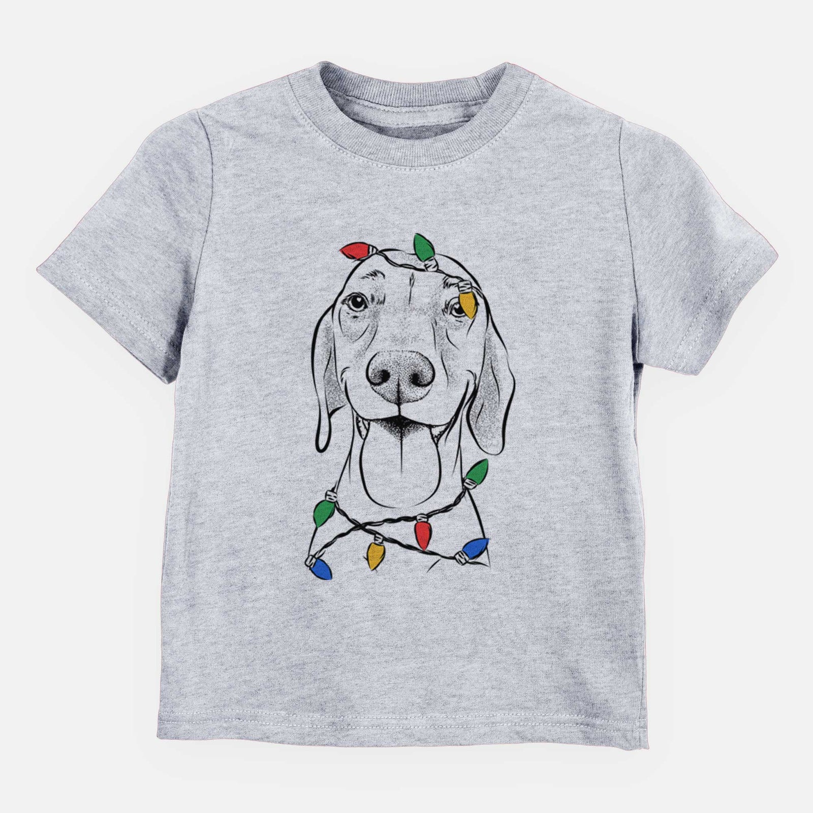 Christmas Lights Remington the Vizsla - Kids/Youth/Toddler Shirt