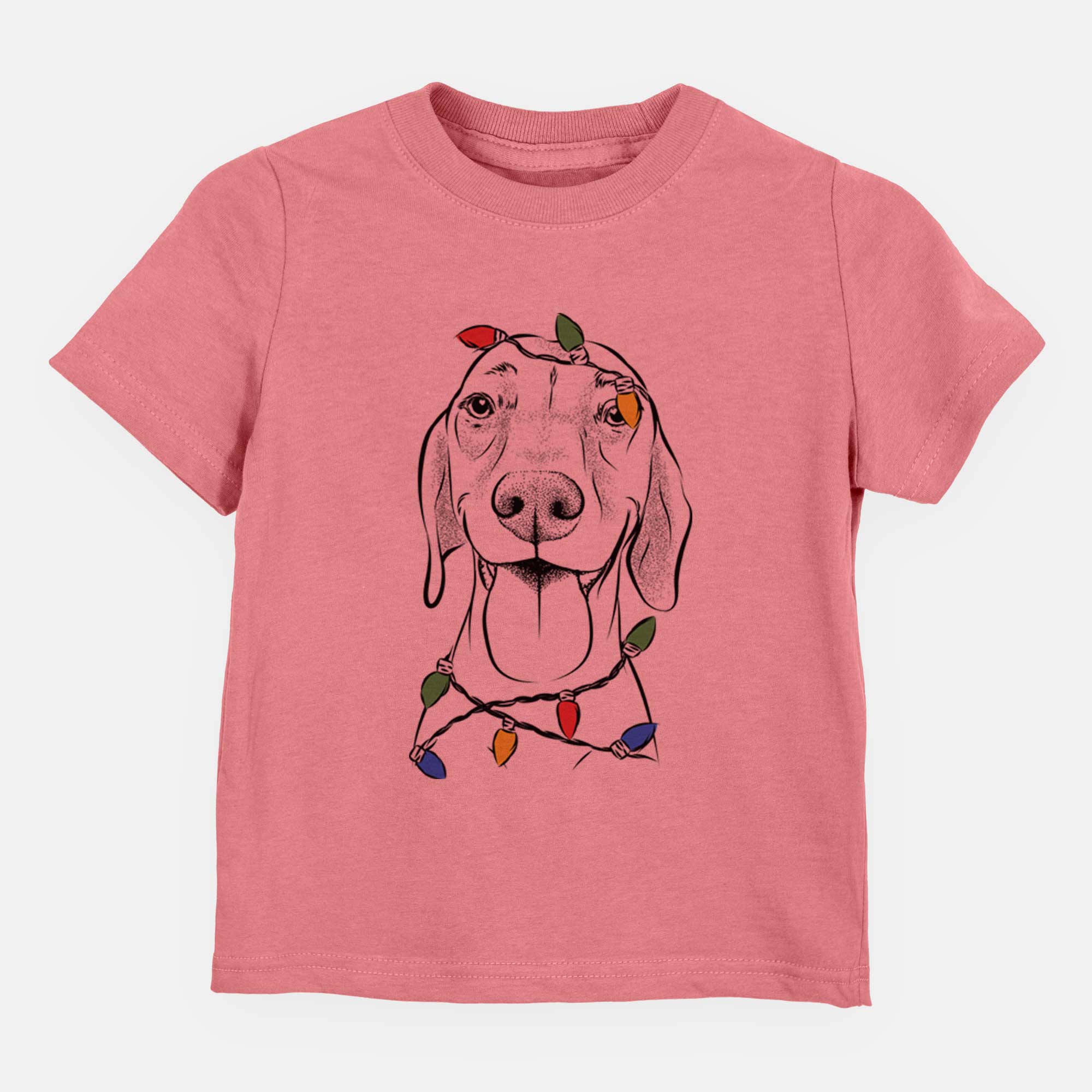 Christmas Lights Remington the Vizsla - Kids/Youth/Toddler Shirt