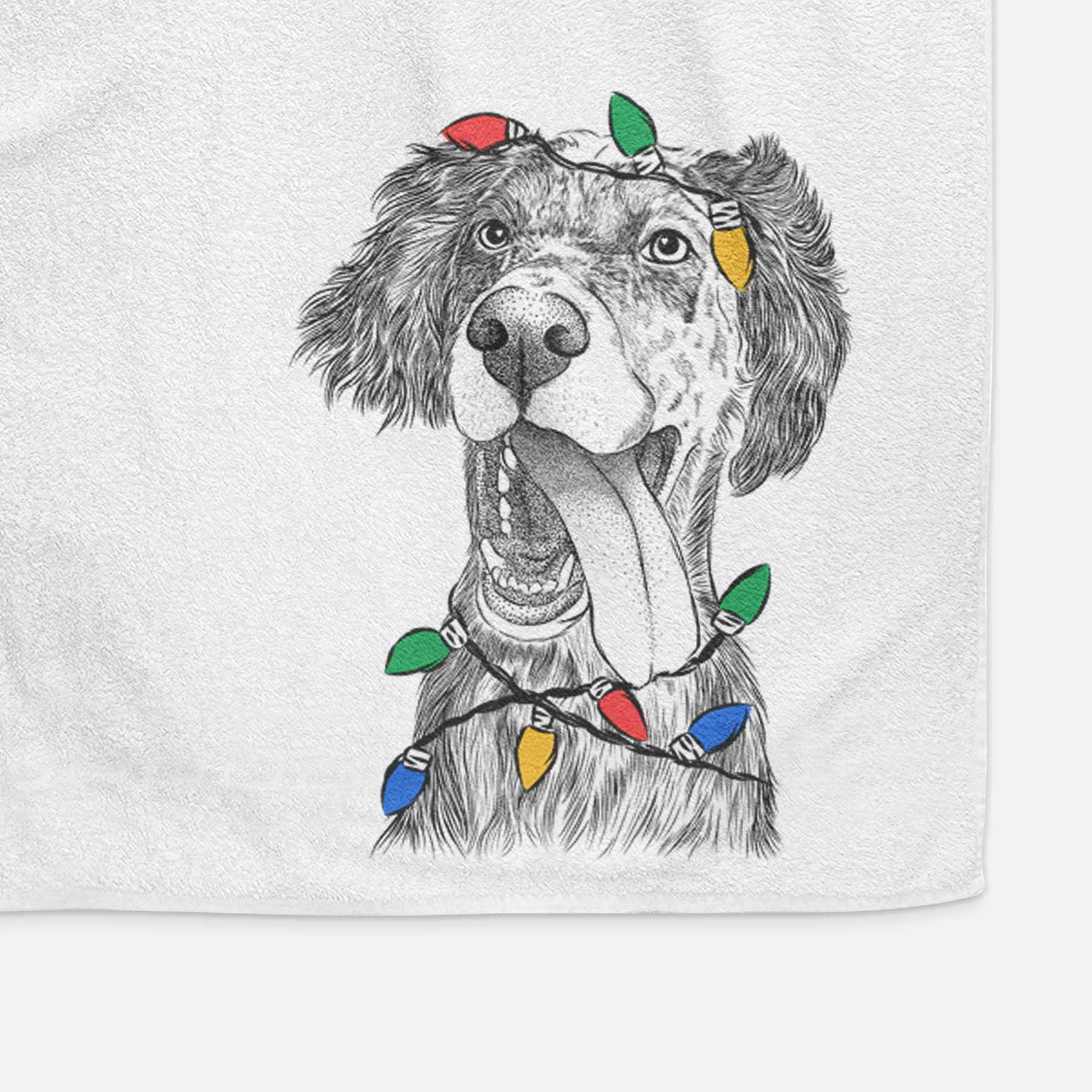 Renly the English Setter Decorative Hand Towel