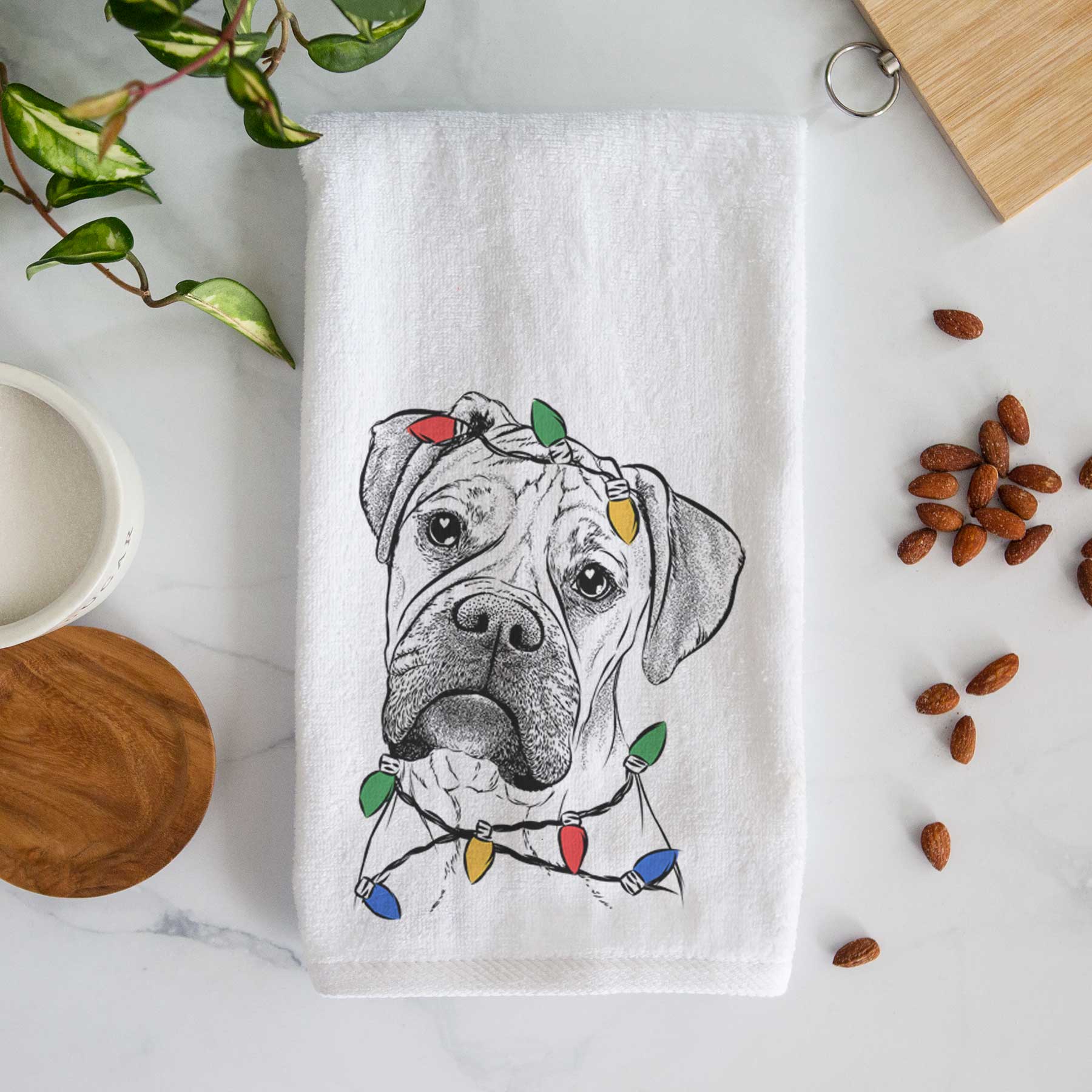 Reuby the Boxer Decorative Hand Towel