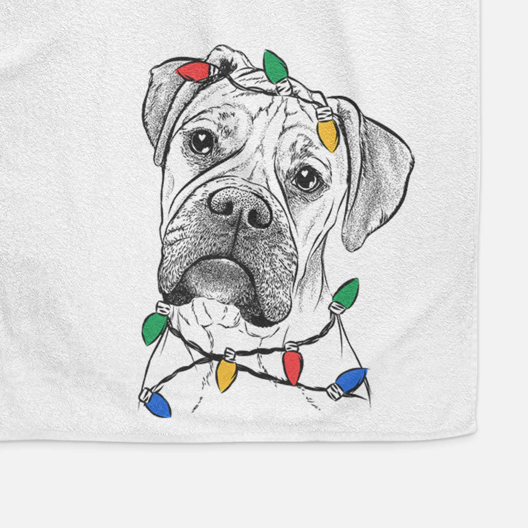 Reuby the Boxer Decorative Hand Towel