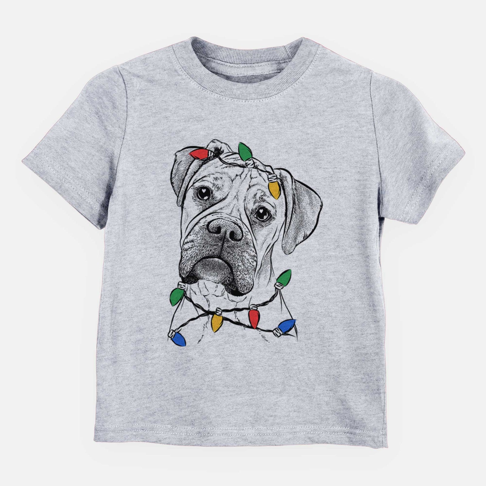 Christmas Lights Reuby the Boxer - Kids/Youth/Toddler Shirt