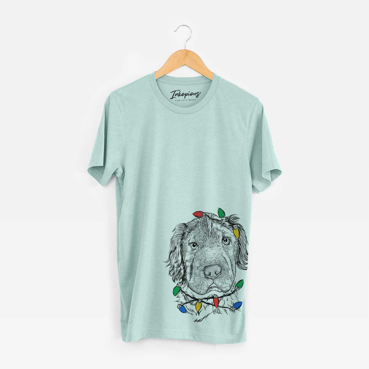 Christmas Lights Rex the Mini Hippo - Unisex Crewneck