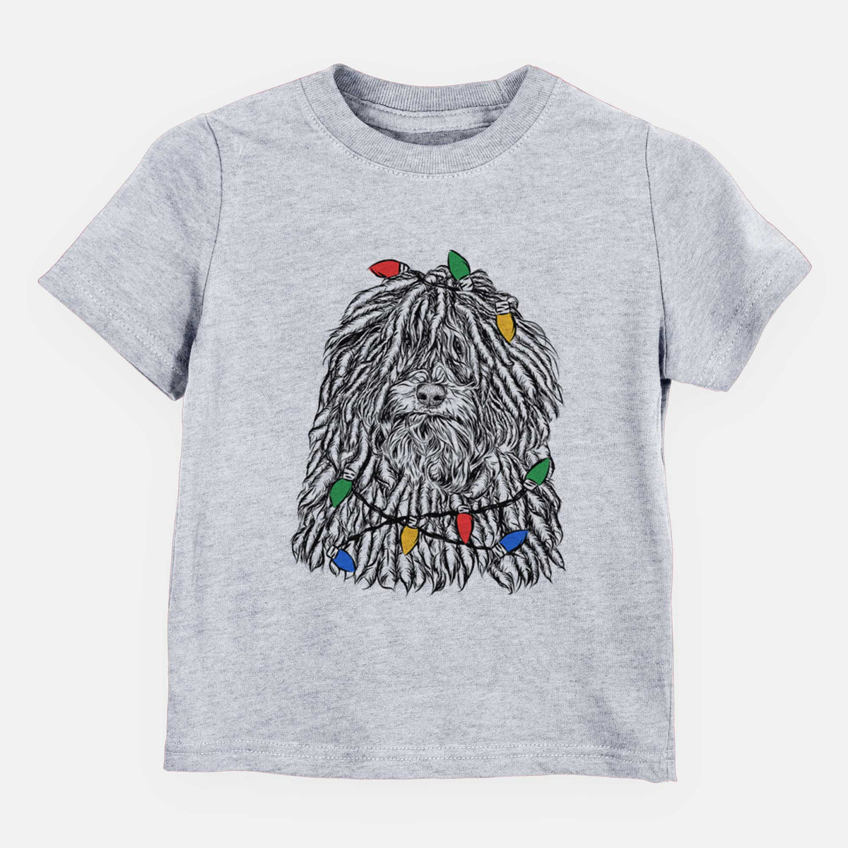 Christmas Lights Rezi the Puli - Kids/Youth/Toddler Shirt