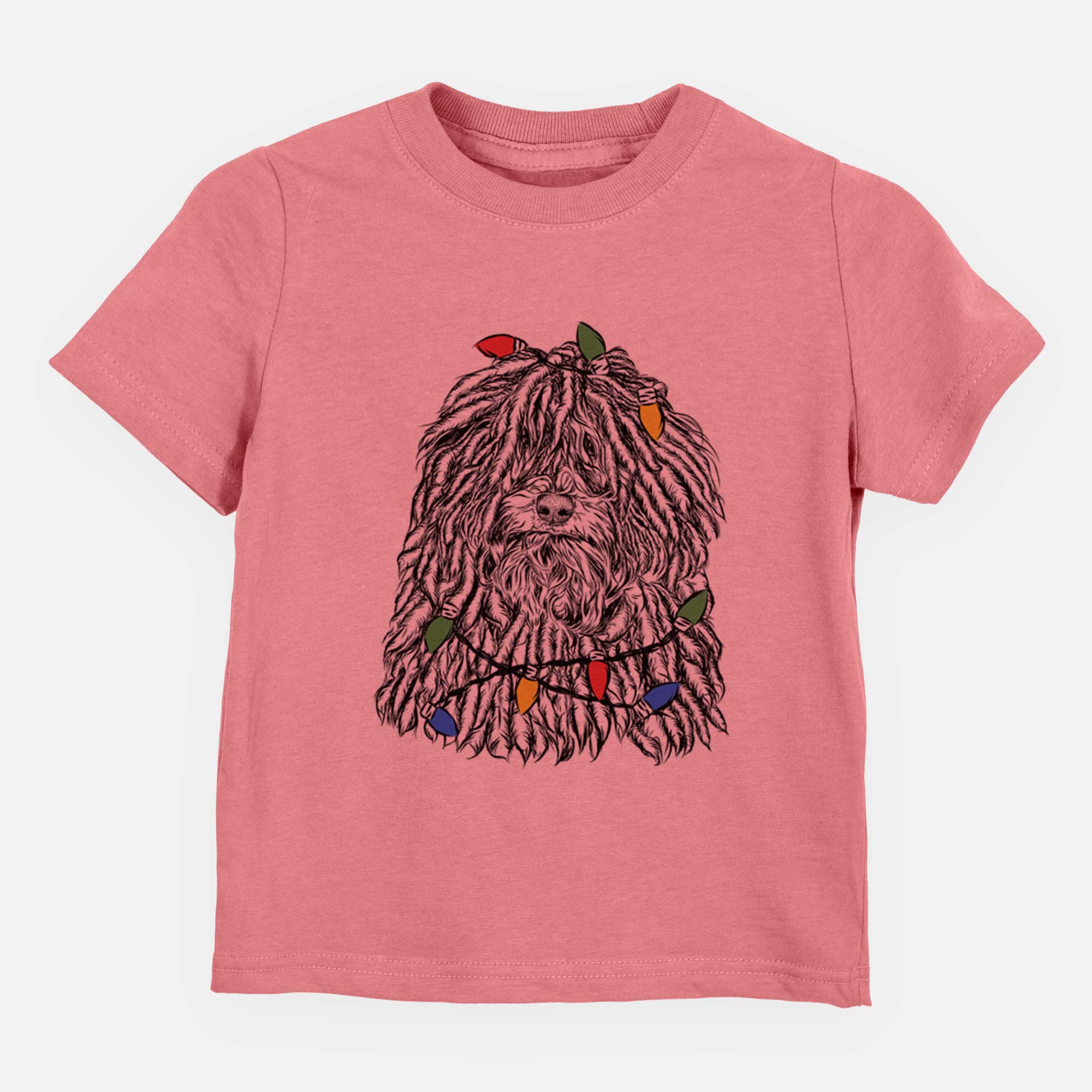 Christmas Lights Rezi the Puli - Kids/Youth/Toddler Shirt