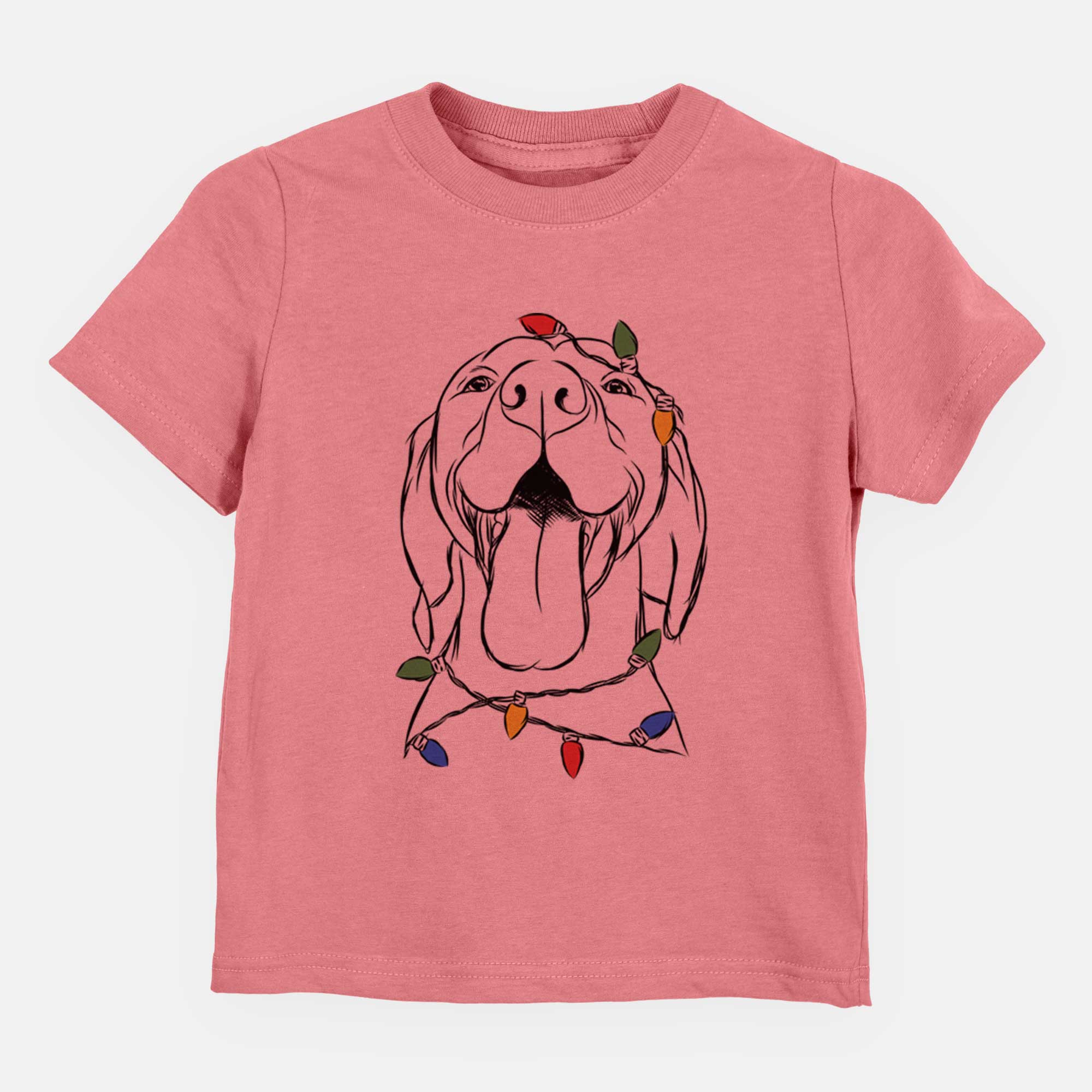 Christmas Lights Rhys the Vizsla - Kids/Youth/Toddler Shirt