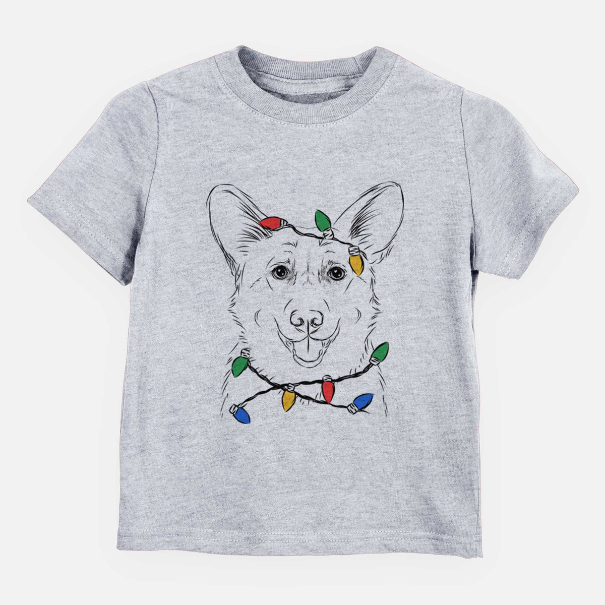 Christmas Lights Ricco the Corgi - Kids/Youth/Toddler Shirt